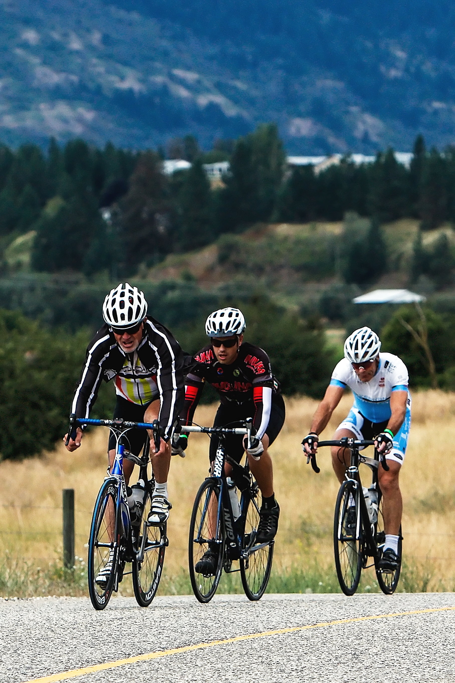 recreational Pursuit, men, cycling, motion, outdoor, 2K, outdoors, mountain, leisure activity, male, cycle, three, ride, hill, action, determination, speed, Phone HD Wallpaper