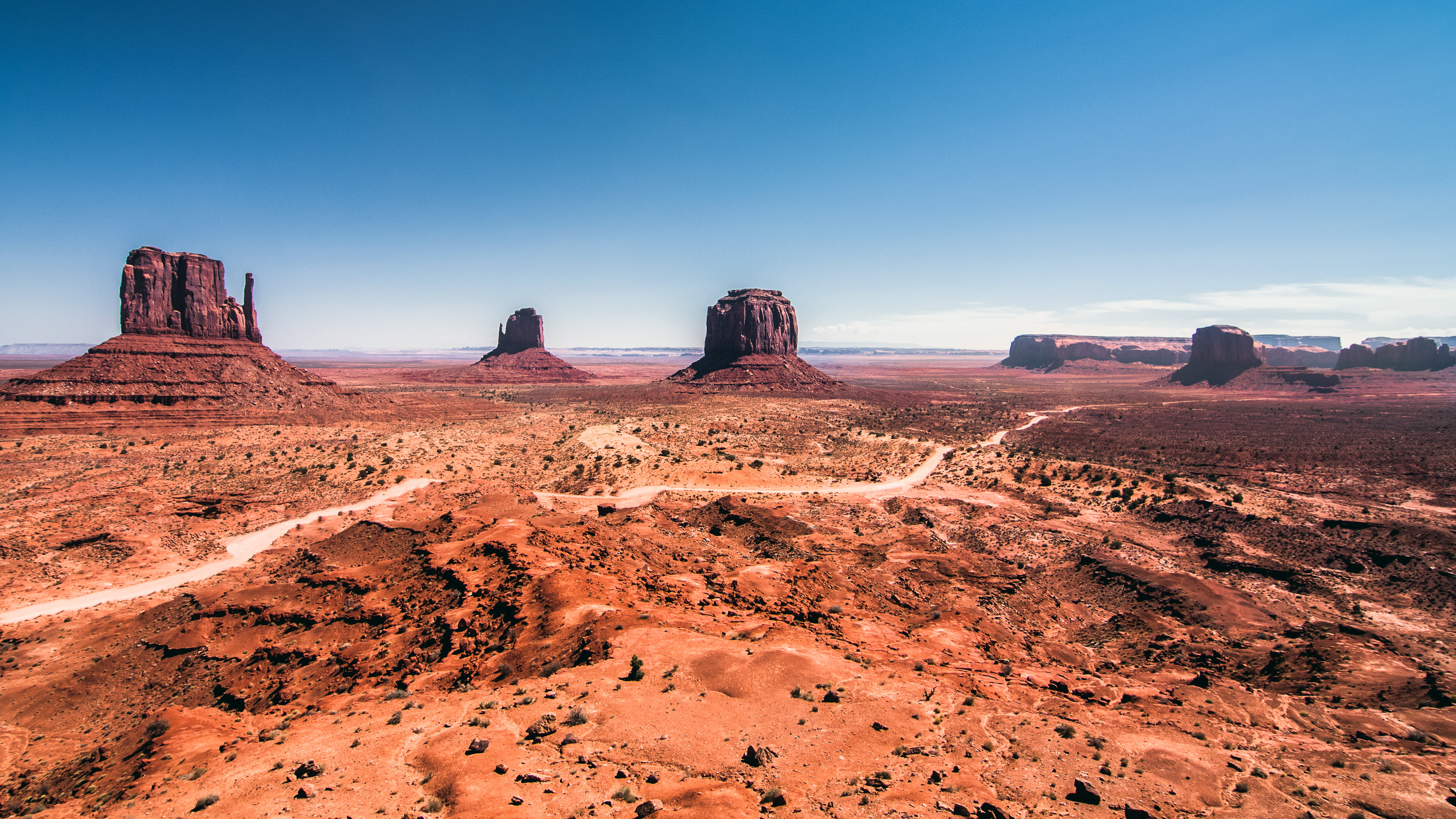 red, rock - Object, the sky, wild West, public Land, land, national Landmark, no People, rock Formation, travel, navajo Reservation, famous Place, mountains, HD Wallpaper