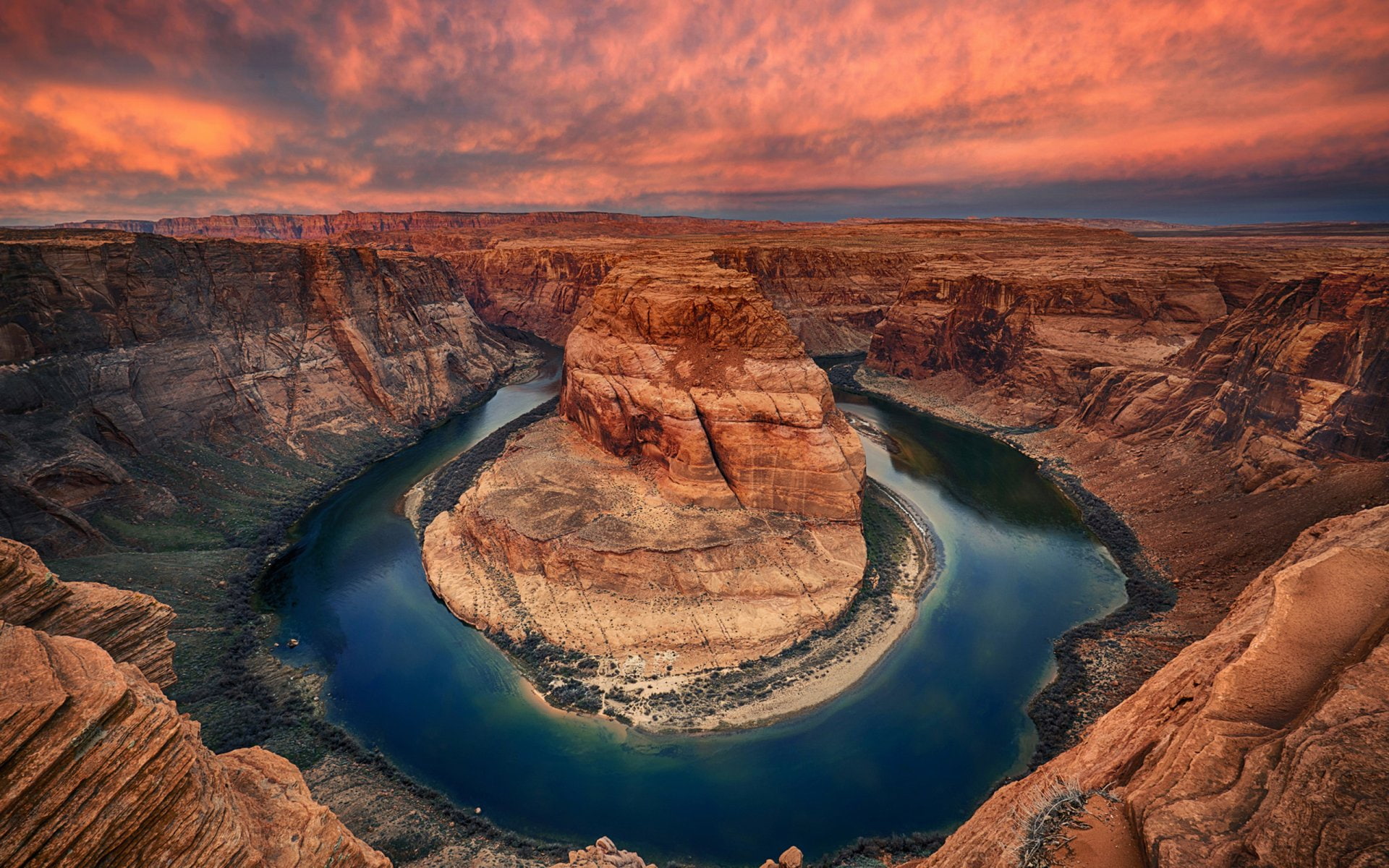 Horseshoe Bend, 1080P, River, Canyons, HD Wallpaper