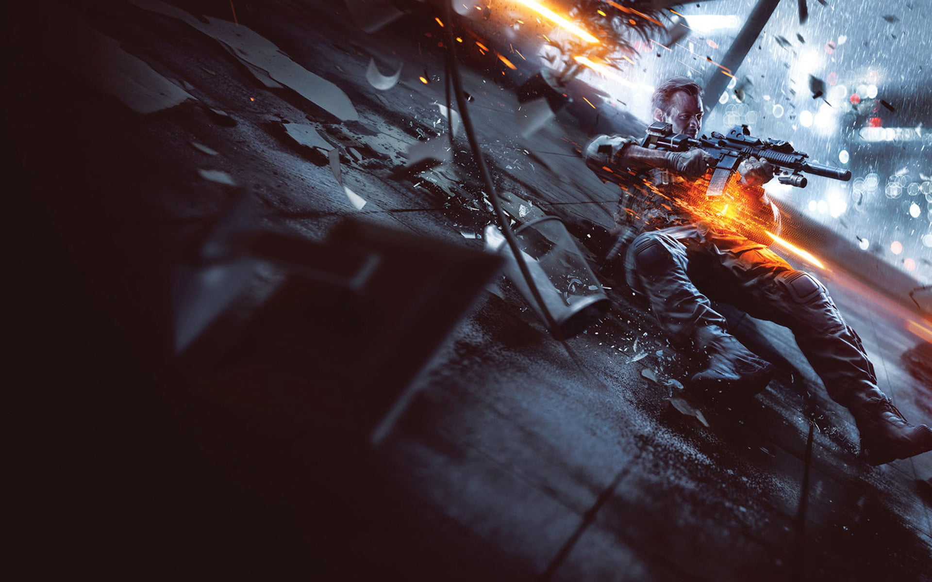 poster, Frostbite 3, safety, mode of transportation, EA Digital Illusions CE, transportation, car, battlefield, night, glowing, indoors, Soldiers, danger, HD Wallpaper