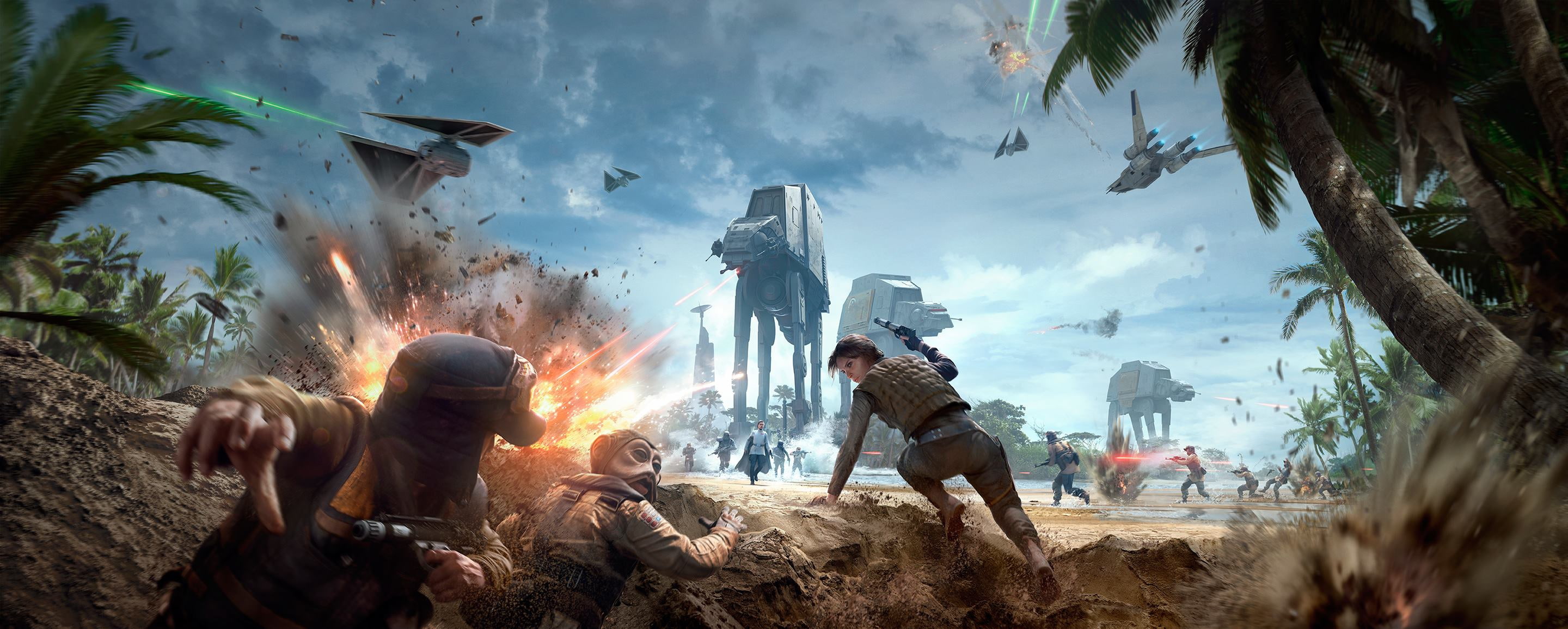 Rogue One: Scarif, EA DICE, DLC, Star Wars: Battlefront, Star wars, Electronic Arts, The Outcast: Skarif, 2K, TM, DICE, EA, HD Wallpaper
