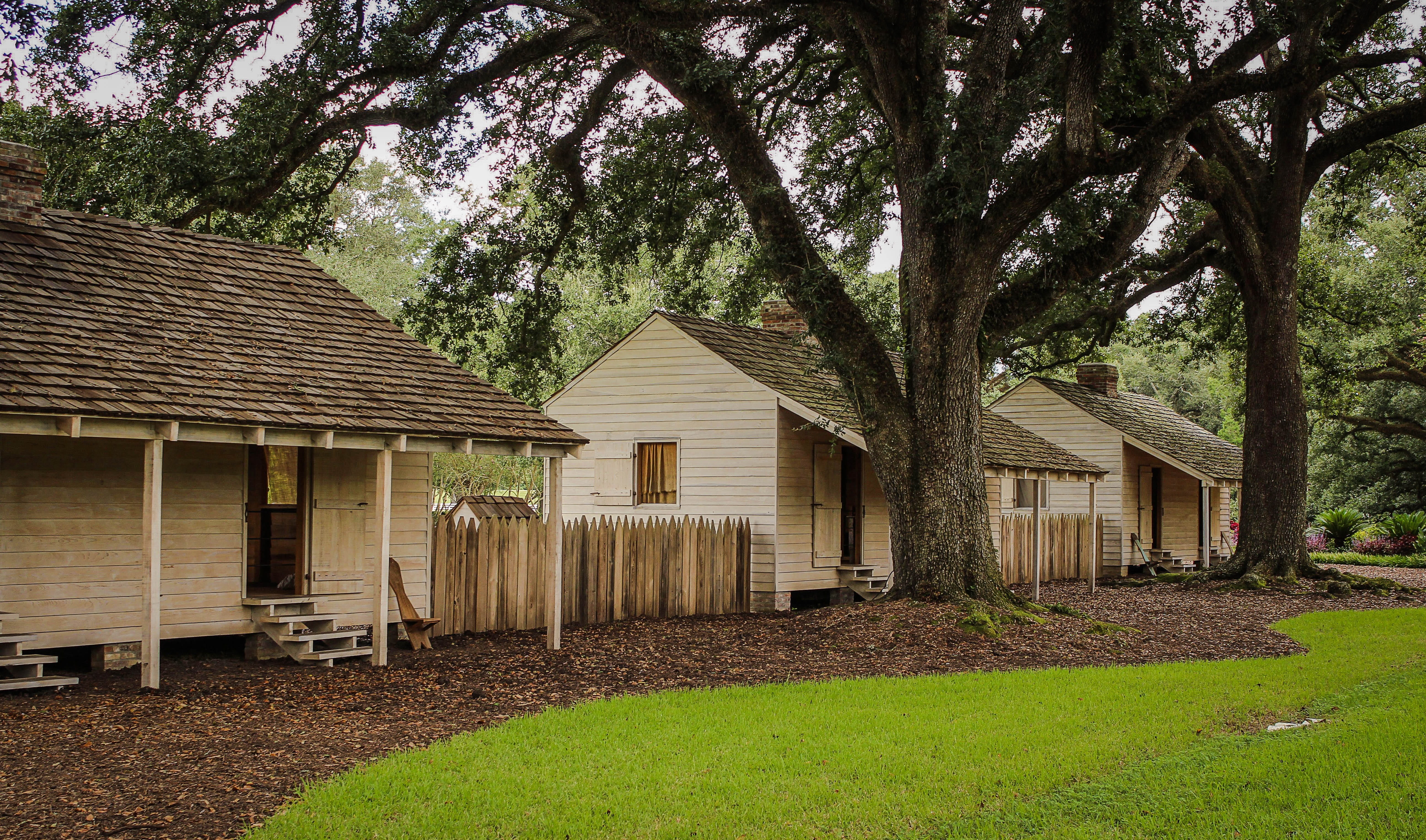 house, hut, tree trunk, nature, day, louisiana, building, trunk, wooden, agriculture, plant, brown, cottage, new orleans, slavery, slave cabins, building exterior, HD Wallpaper