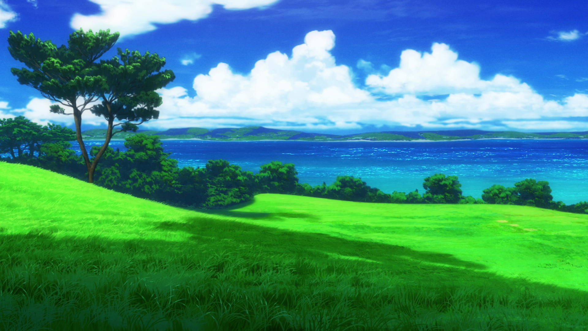 nature, Non Non Biyori, 1080P, field, HD Wallpaper