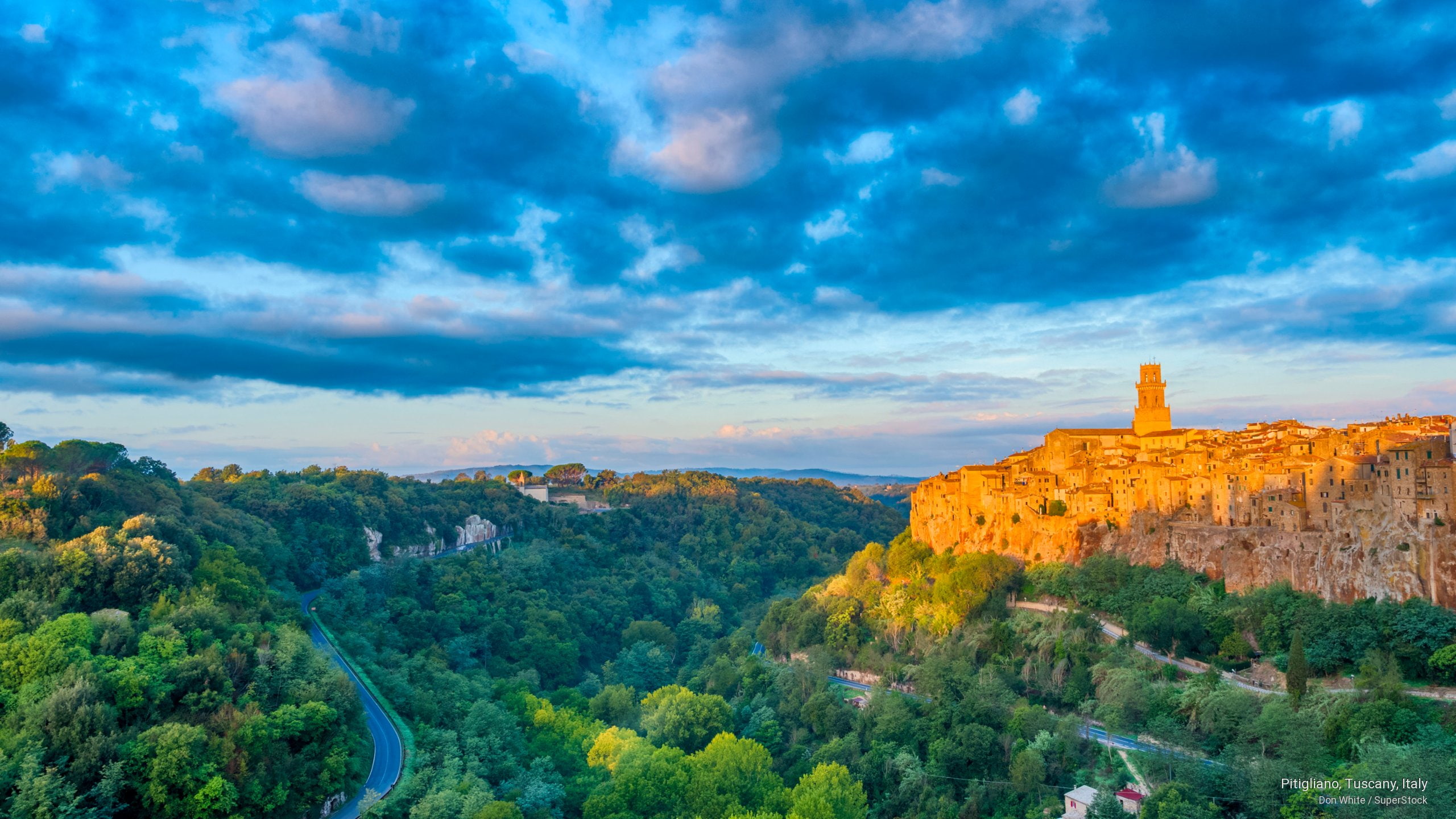 tuscany, italy, pitigliano, 2K, Europe, HD Wallpaper