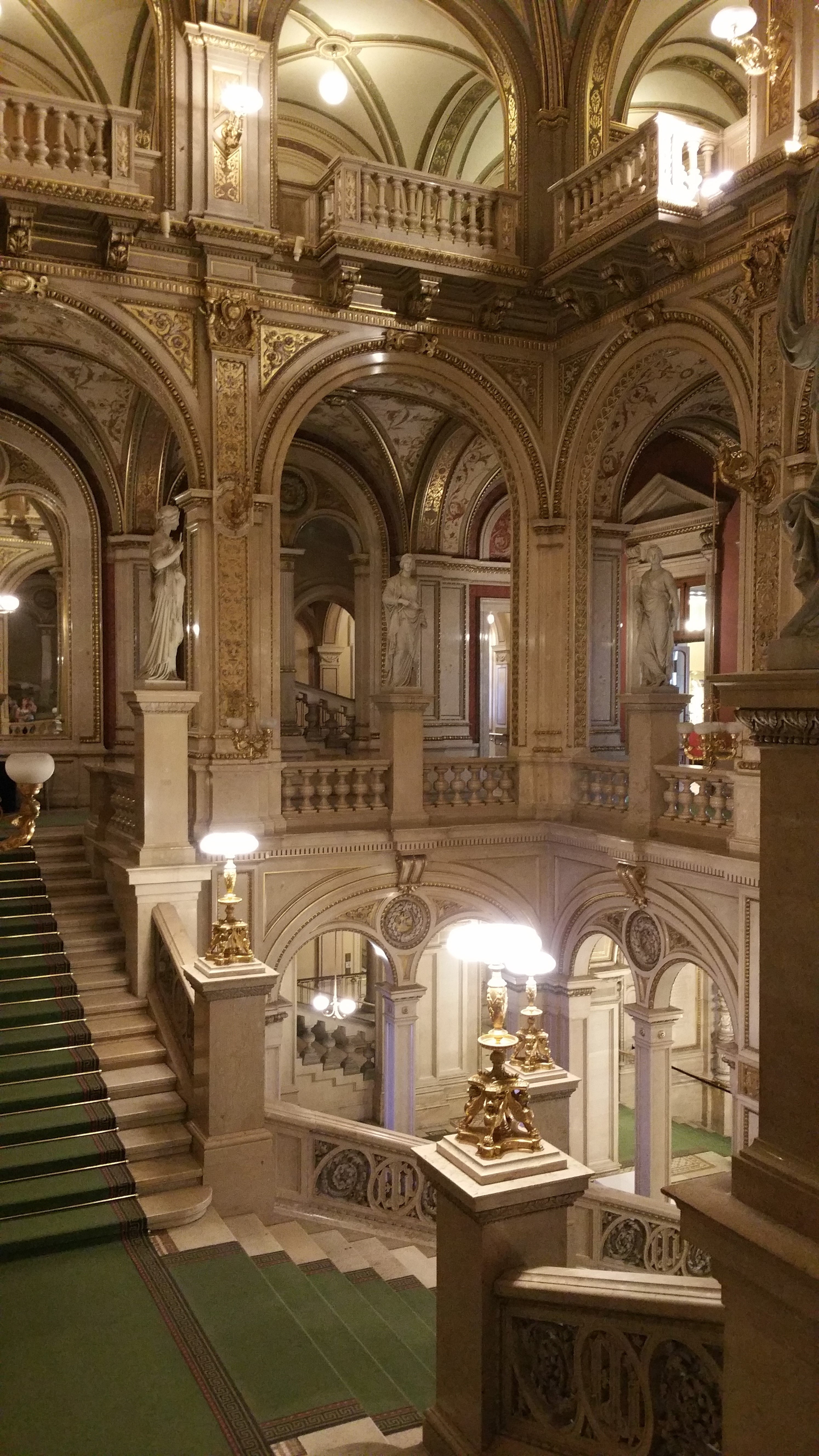 architectural column, history, belief, building, architecture And Buildings, place of worship, vienna opera house, art and craft, wien, opera, lighting equipment, Phone HD Wallpaper