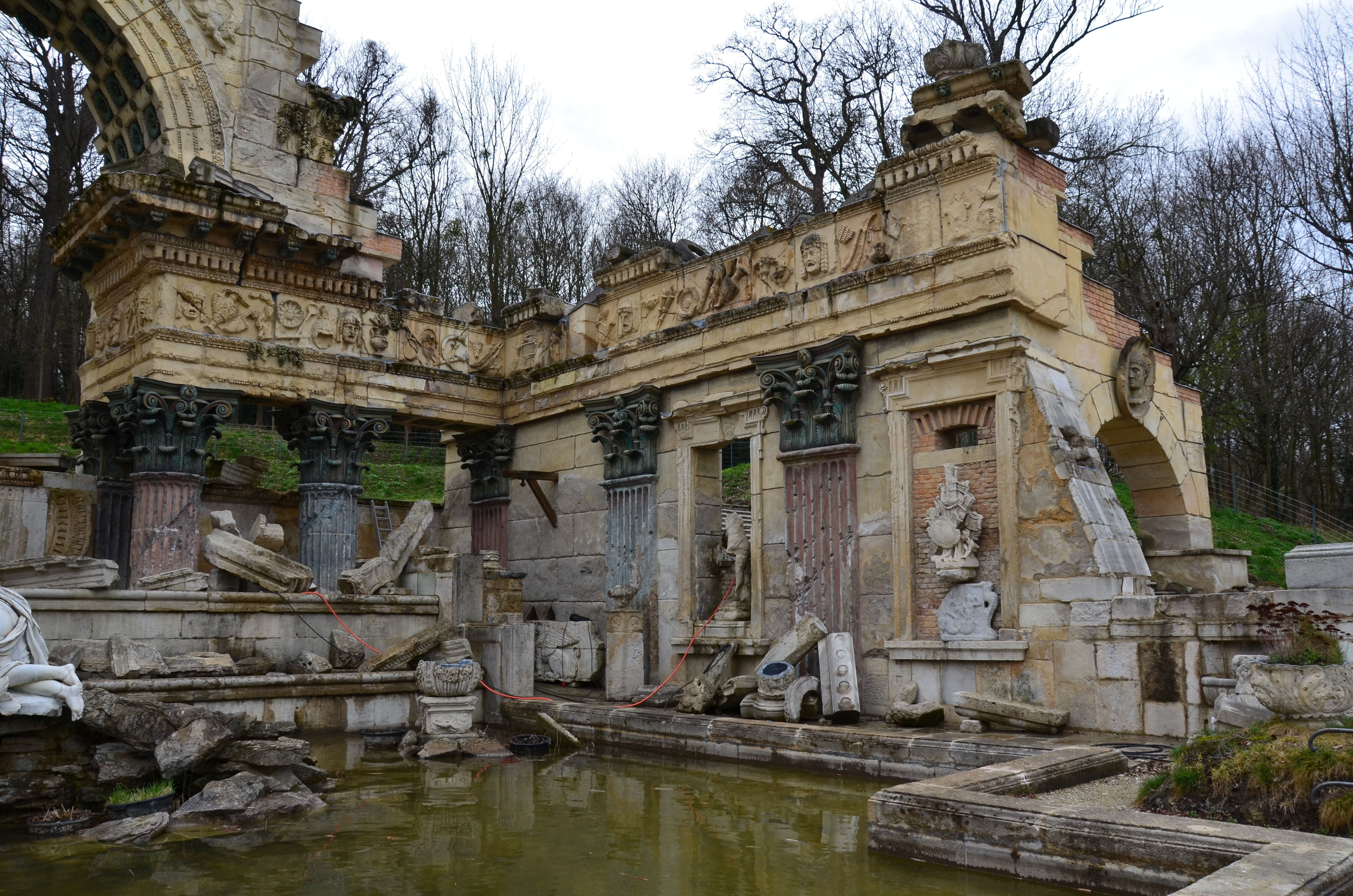 no people, plant, vienna, the past, outdoors, spirituality, 4K, nature, wiener, archaeology, travel destinations, schönbrunn, architecture, ancient, castle park, HD Wallpaper