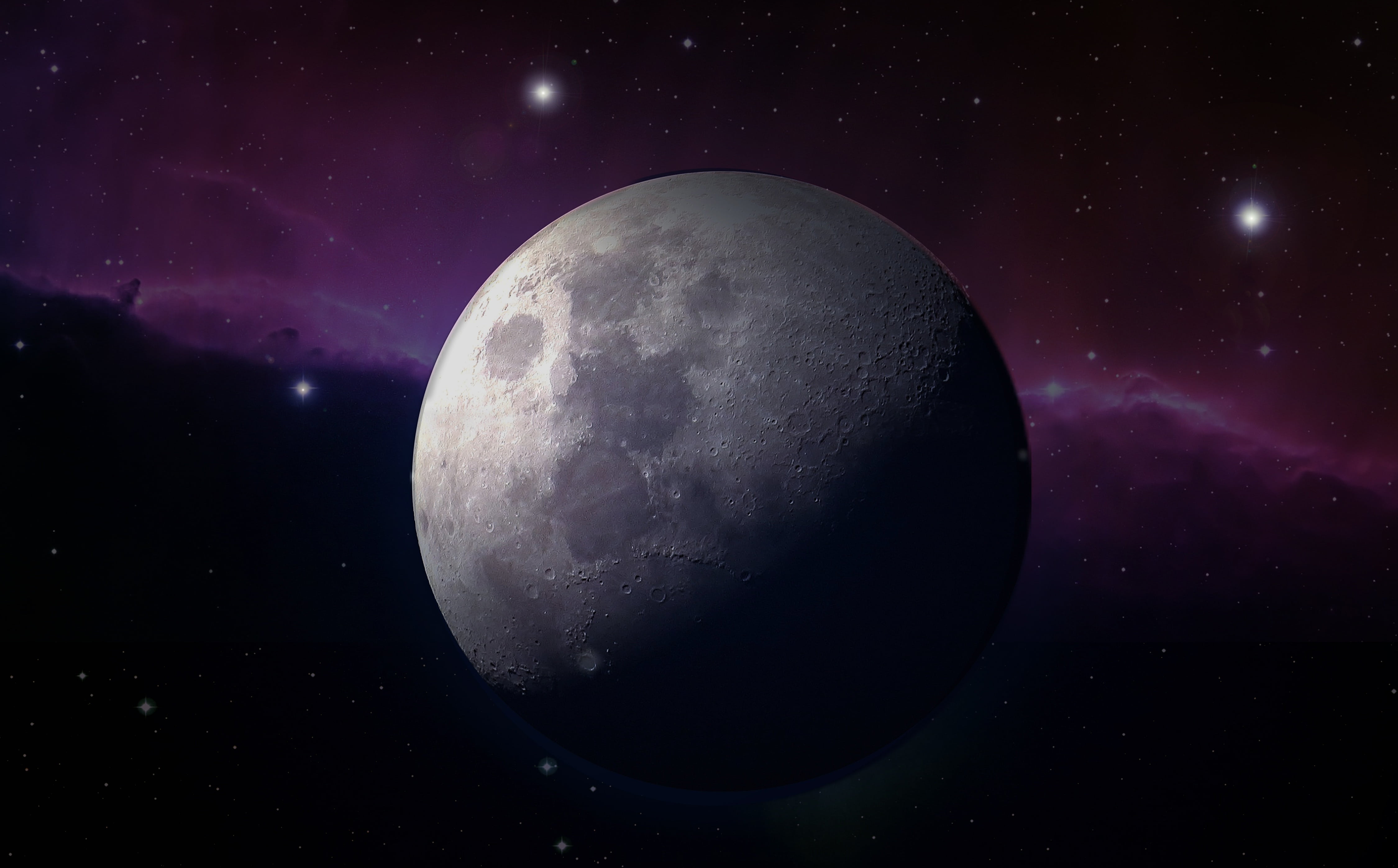 moon Surface, space, space and astronomy, astrology, lunar landscape, space exploration, science, sky, horsehead nebula, planet - Space, starlight, astronomy Telescope, HD Wallpaper
