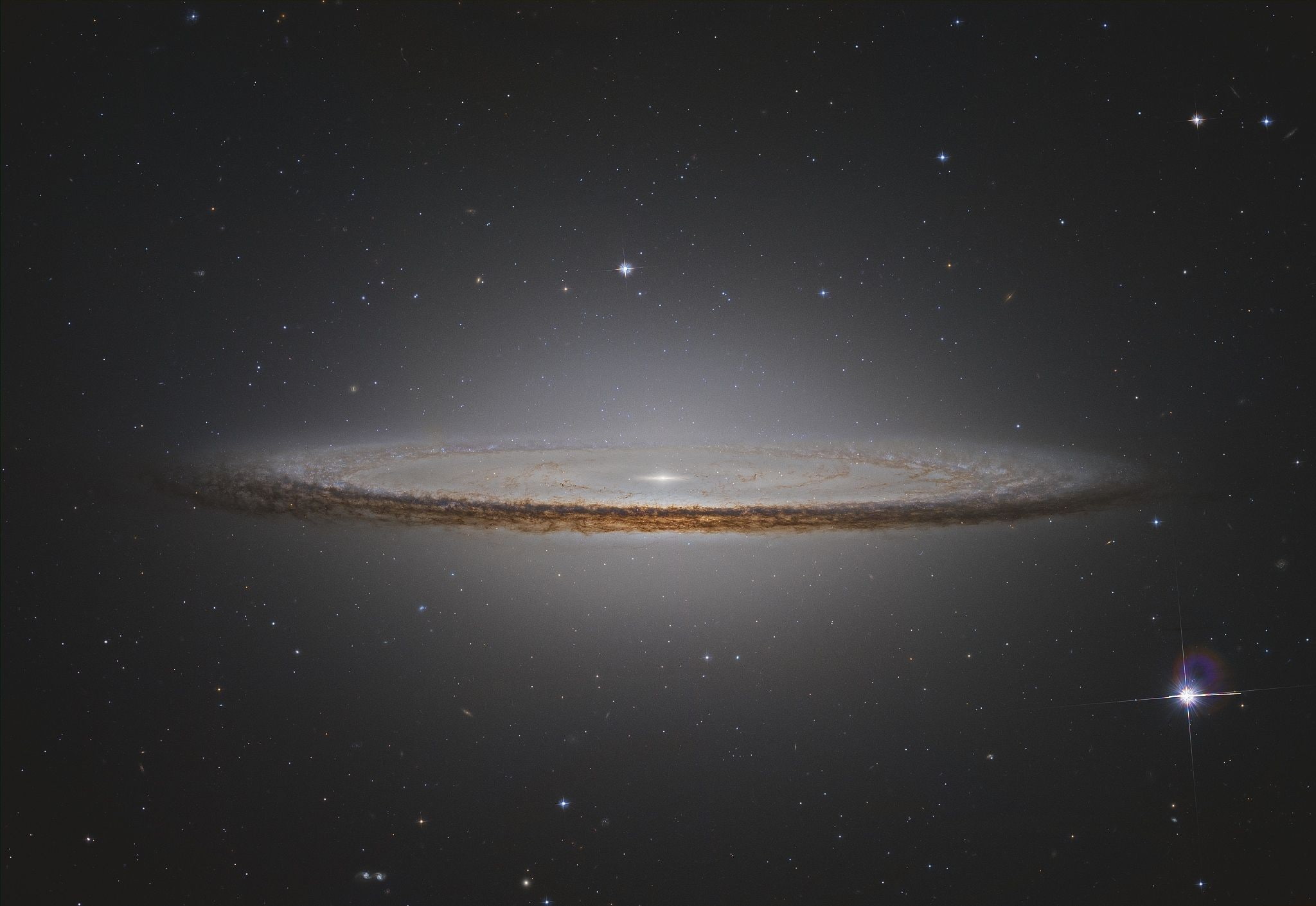 tranquility, mystery, nature, no people, space, sky, star - space, outdoors, discovery, tranquil scene, Sombrero Galaxy, constellation, 1080P, galaxy, HD Wallpaper