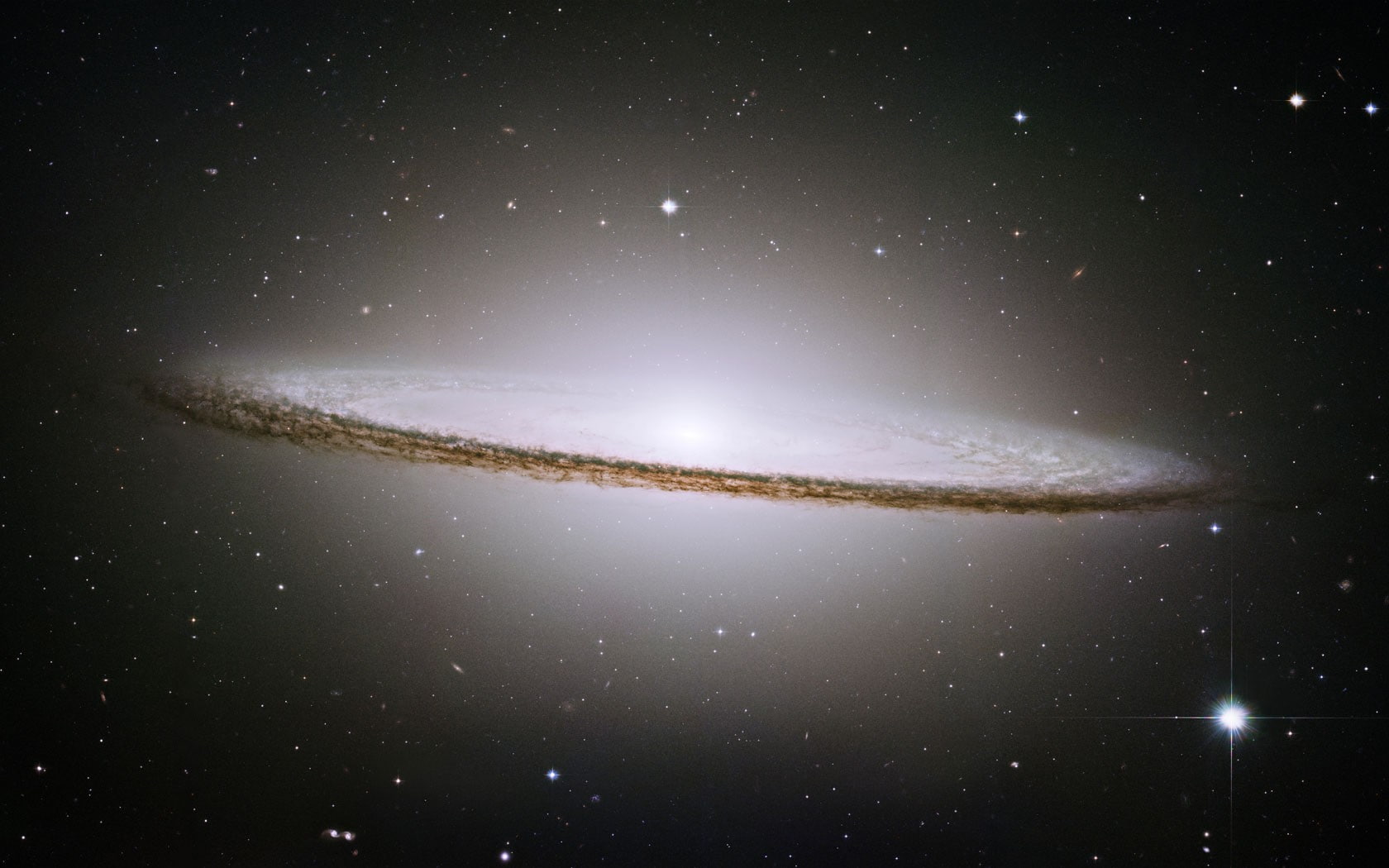 space, 720P, stars, Sombrero Galaxy, HD Wallpaper