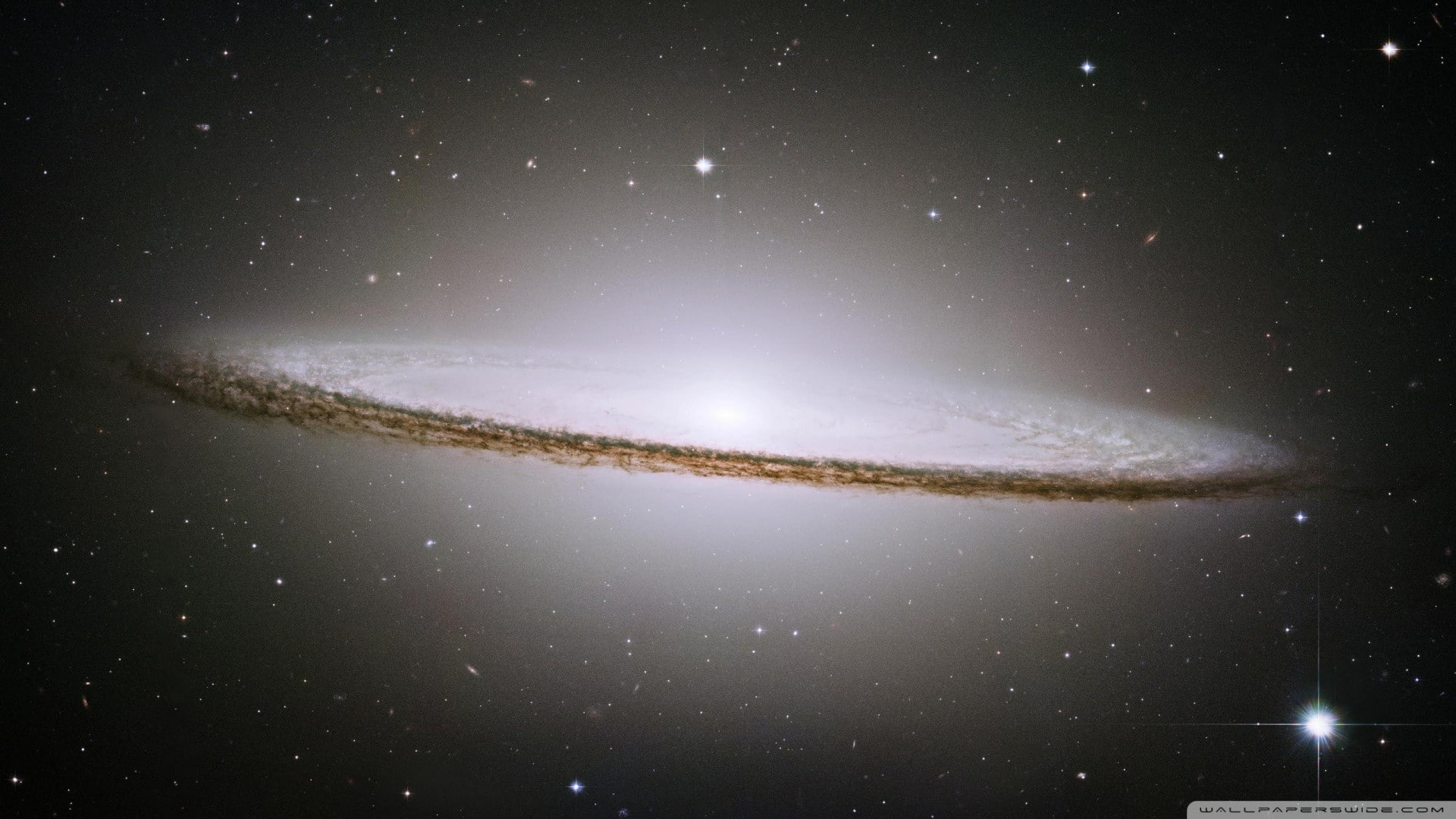 NASA, star - space, nature, scenics - nature, space exploration, night, digital art, outdoors, spiral galaxy, space and astronomy, tranquil scene, Sombrero Galaxy, HD Wallpaper