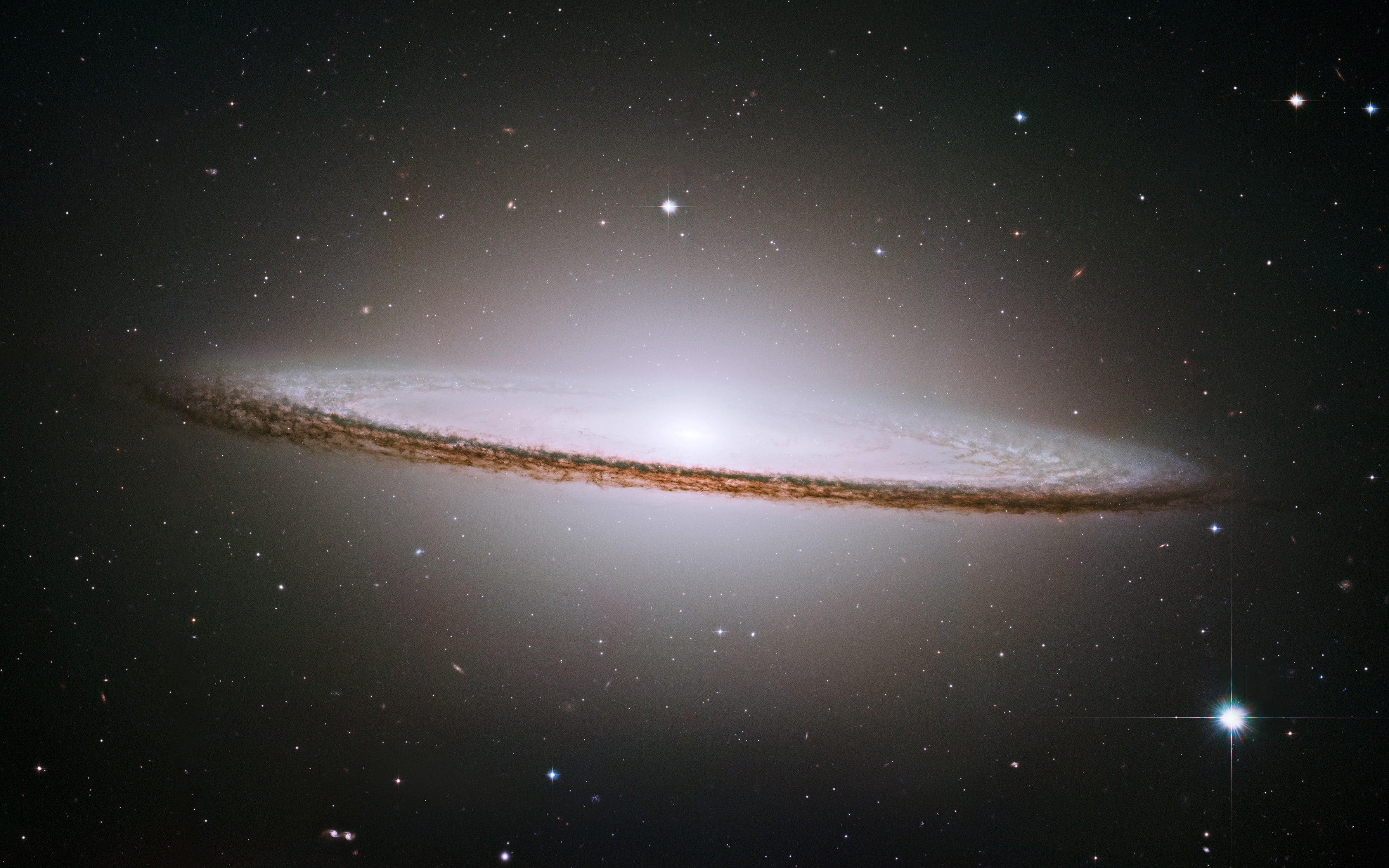 galaxy, space, Sombrero Galaxy, 2K, HD Wallpaper