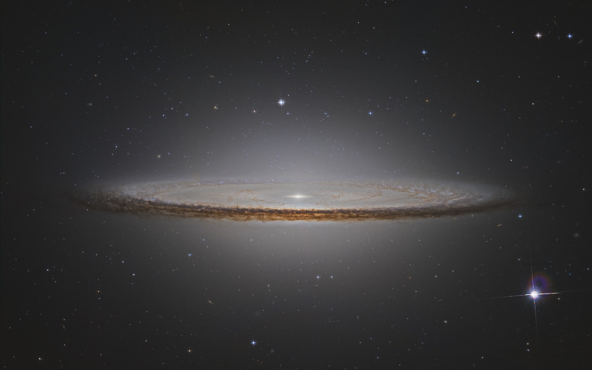 star, outer, galaxy, space, 1080P, galaxies, sombrero, stars, HD Wallpaper