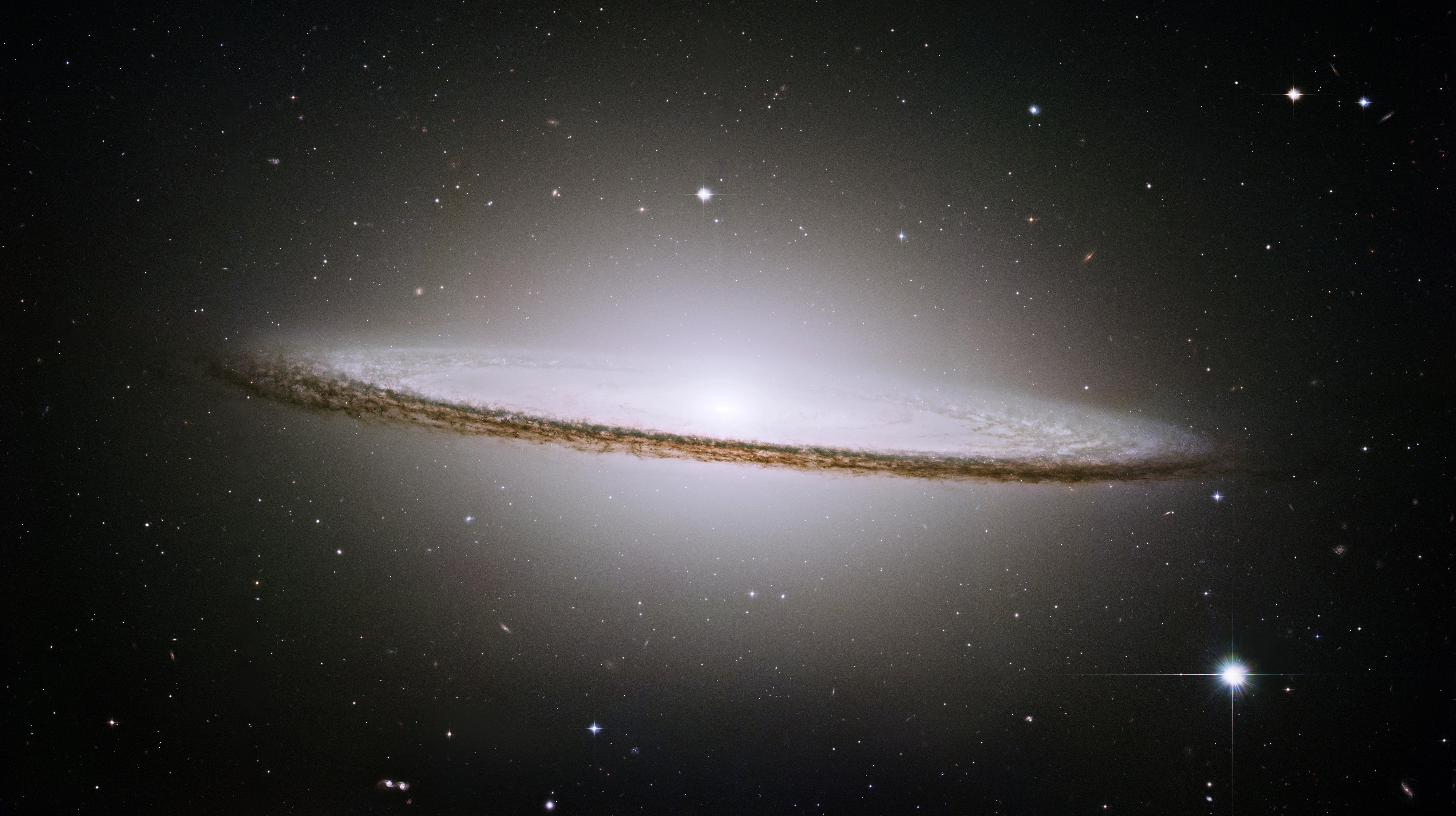 galaxy, art, outer, space, sombrero galaxy, Galaxies, 4K, outer space, sombrero, hd, HD Wallpaper