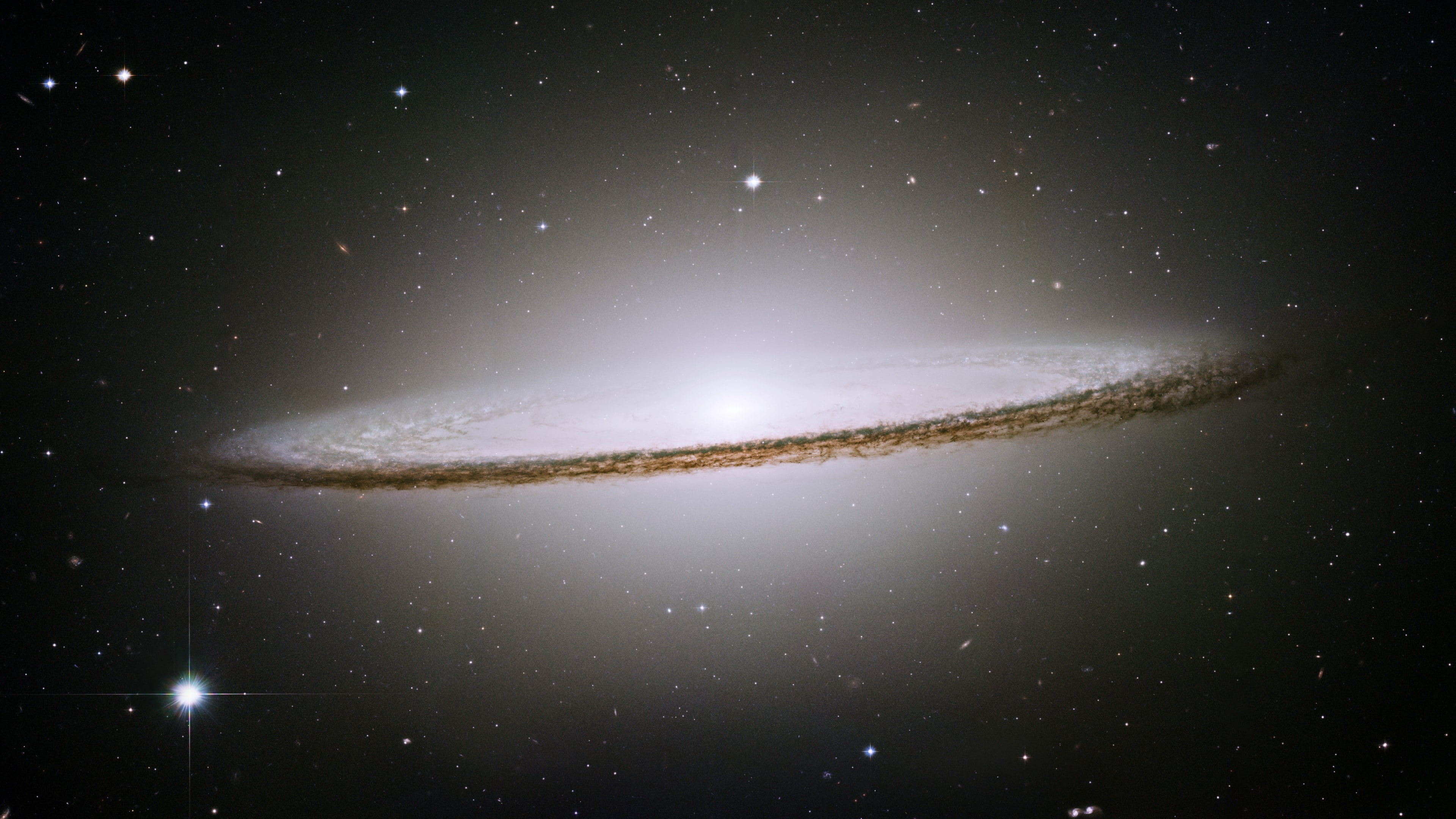 constellation, space exploration, beauty in nature, tranquility, sombrero galaxy galaxy messier104 nasa space, galaxy, outdoors, star - space, nature, luminosity, HD Wallpaper