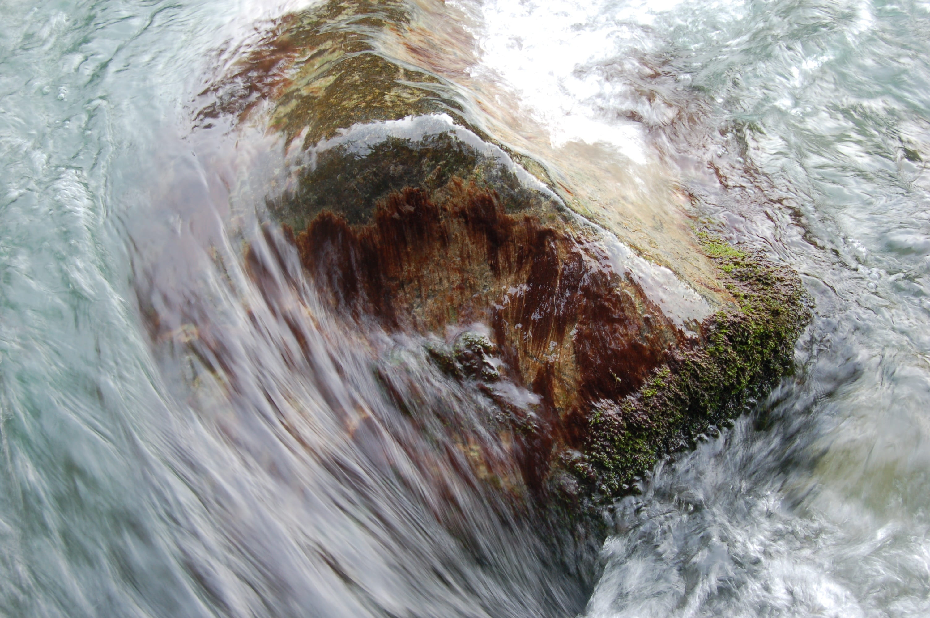 motion, beauty in nature, rock - object, aquatic sport, stream - flowing water, high angle view, long exposure, rock, power in nature, clear, solid, sport, HD Wallpaper