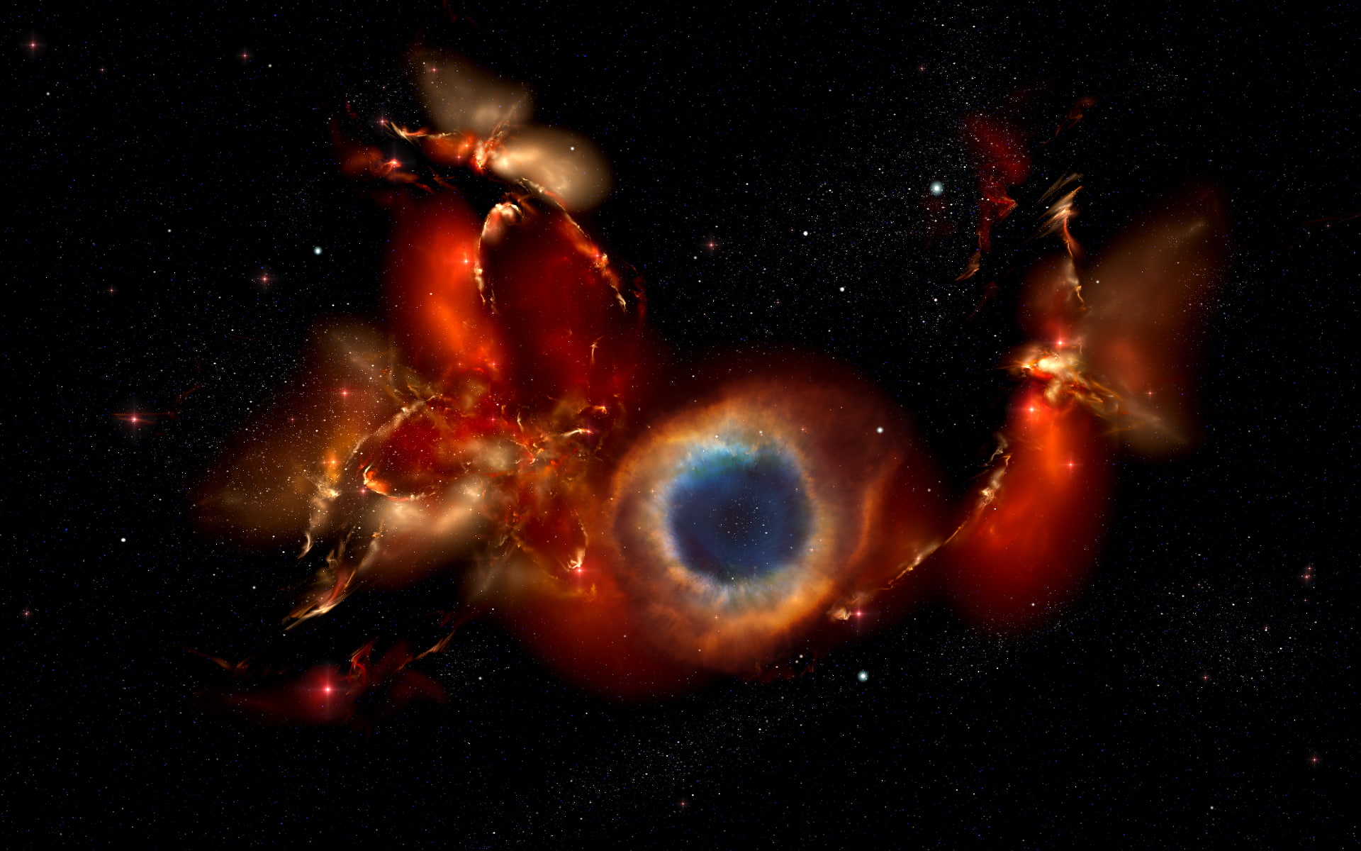 1080P, digital/artwork, hd, supernova, nebula, HD Wallpaper