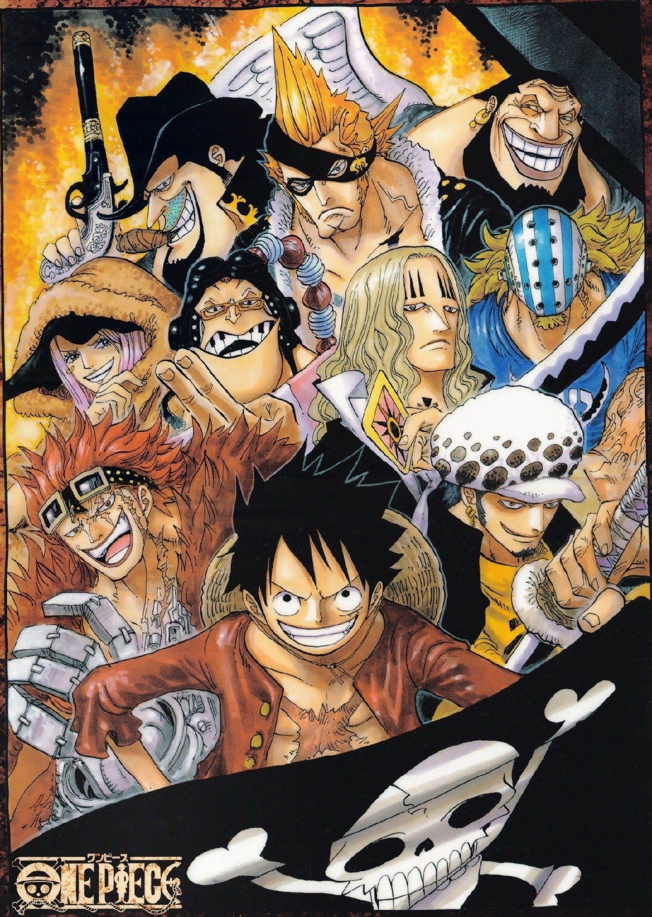 one, one piece, law, anime, art, hd, supernova, 720P, x, trafalgar, piece, Luffy, Phone HD Wallpaper