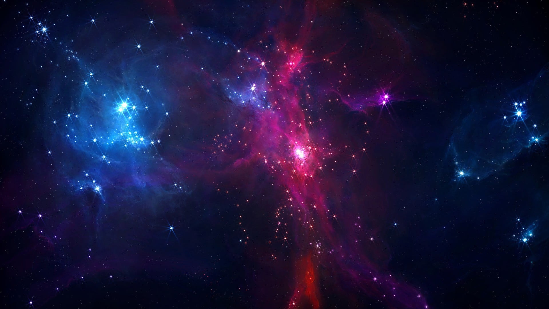 astrology, red, no people, astronomy, backgrounds, multi Colored, technology, dark, blue, futuristic, supernova, star - Space, planet - Space, HD Wallpaper