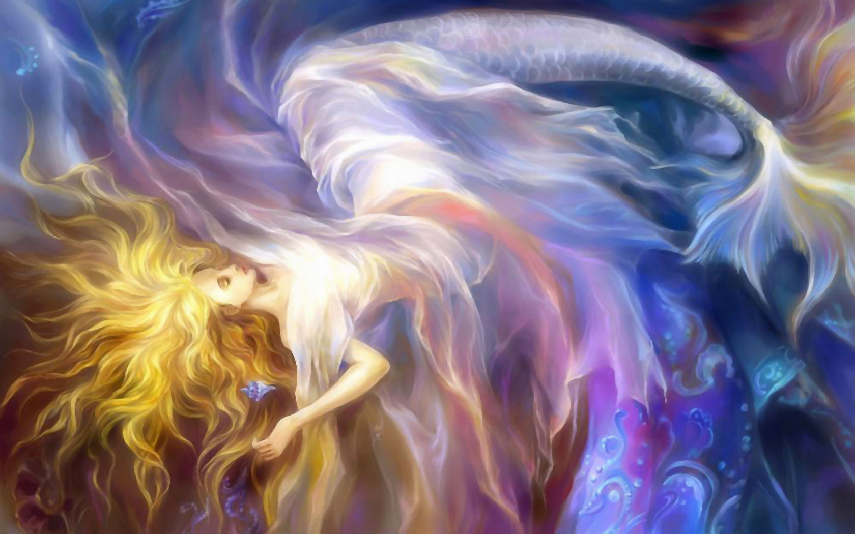 hd, fantasy, 720P, mermaid, HD Wallpaper