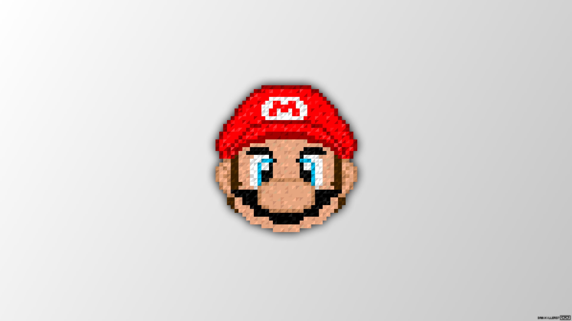 single object, 1080P, indoors, red, toy block, super mario pixel art trixel, studio shot, wood - material, white background, technology, no people, gray, HD Wallpaper