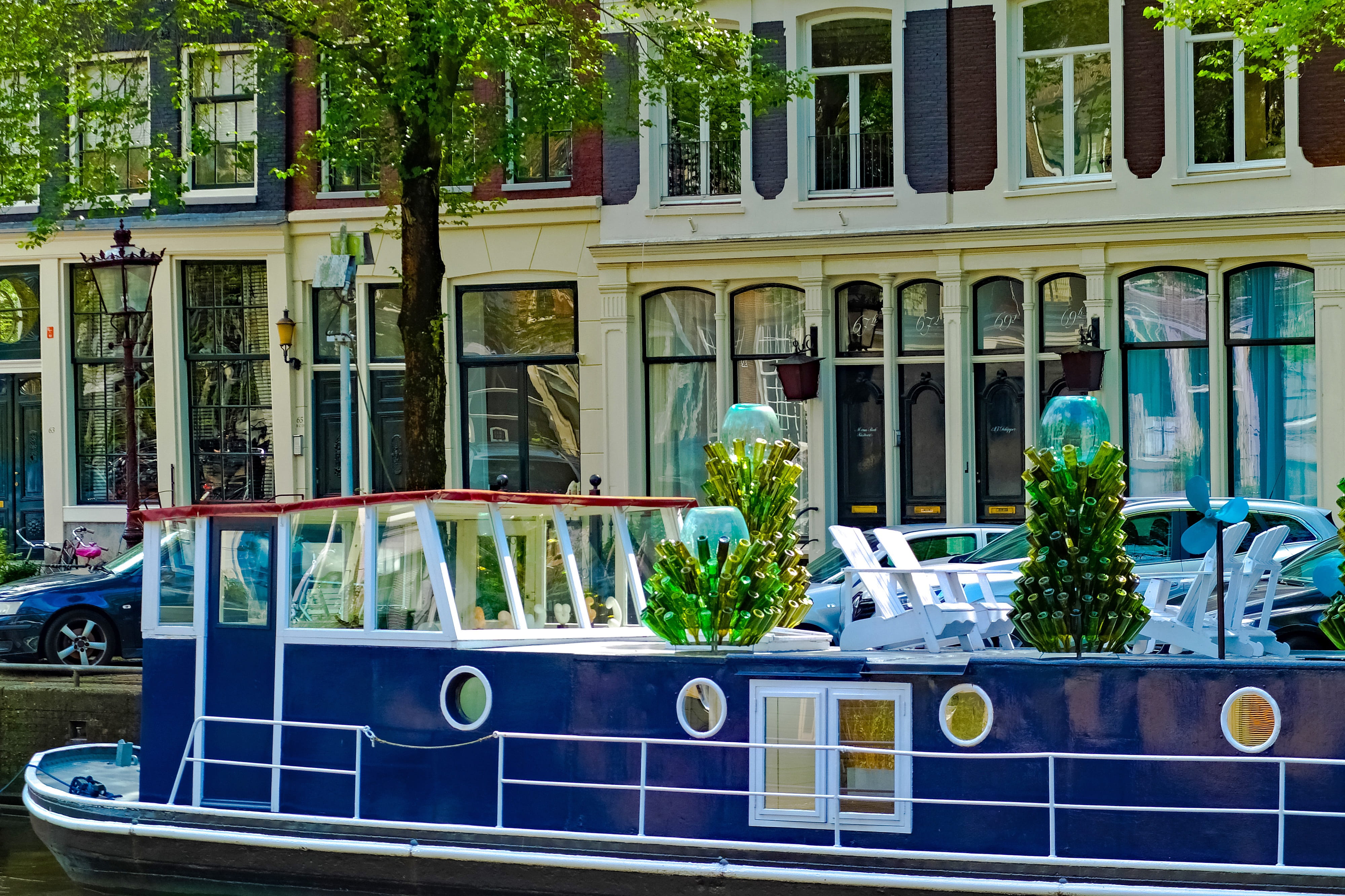 mode of transportation, nature, architecture, europe, outdoors, ship, glass - material, amsterdam, day, holland, motor vehicle, plant, building exterior, HD Wallpaper