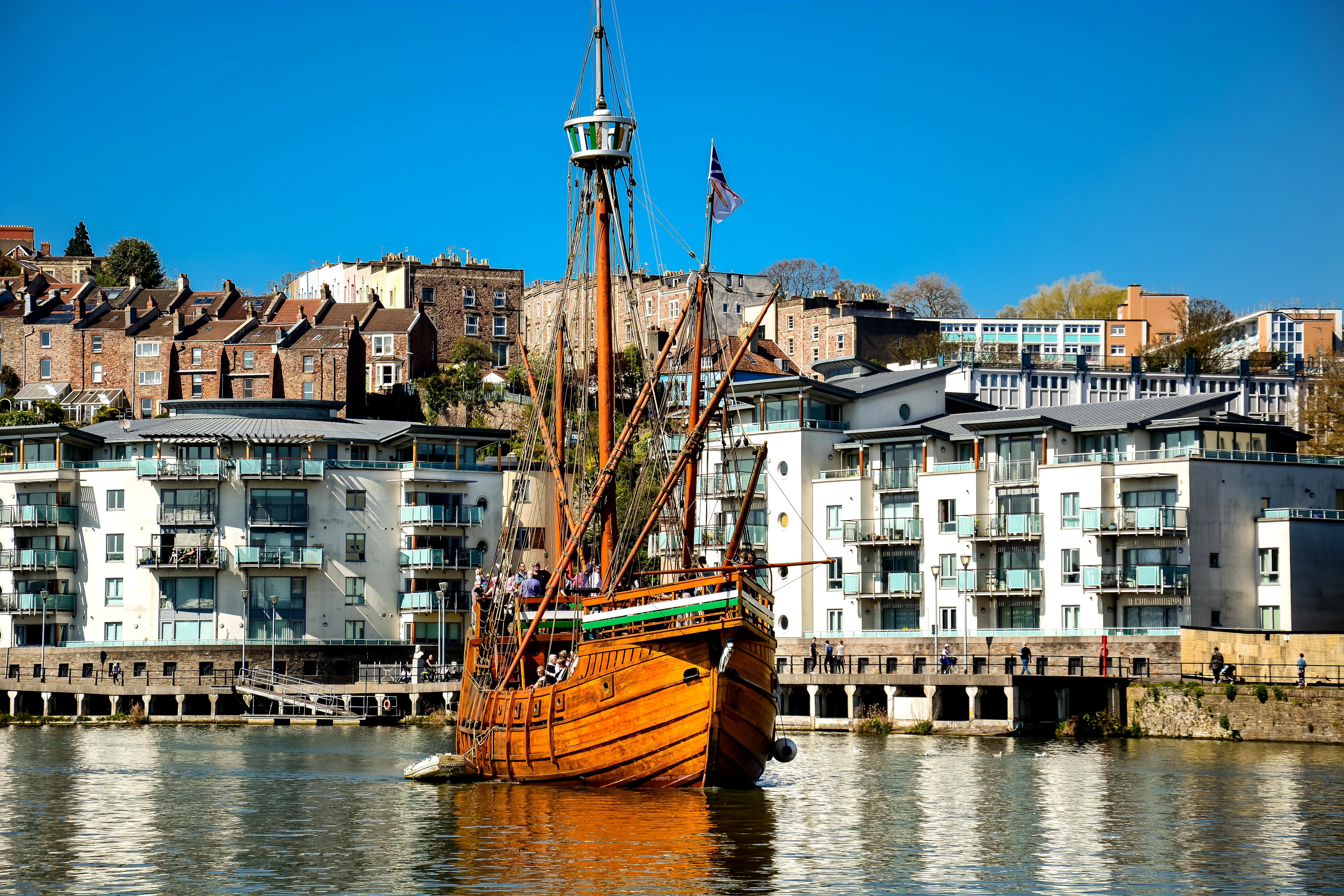 ferry, nature, city, harbor, transportation, old, outdoors, building exterior, waterfront, port, sky, quay, travel, tourism, bristol, nautical, moored, HD Wallpaper