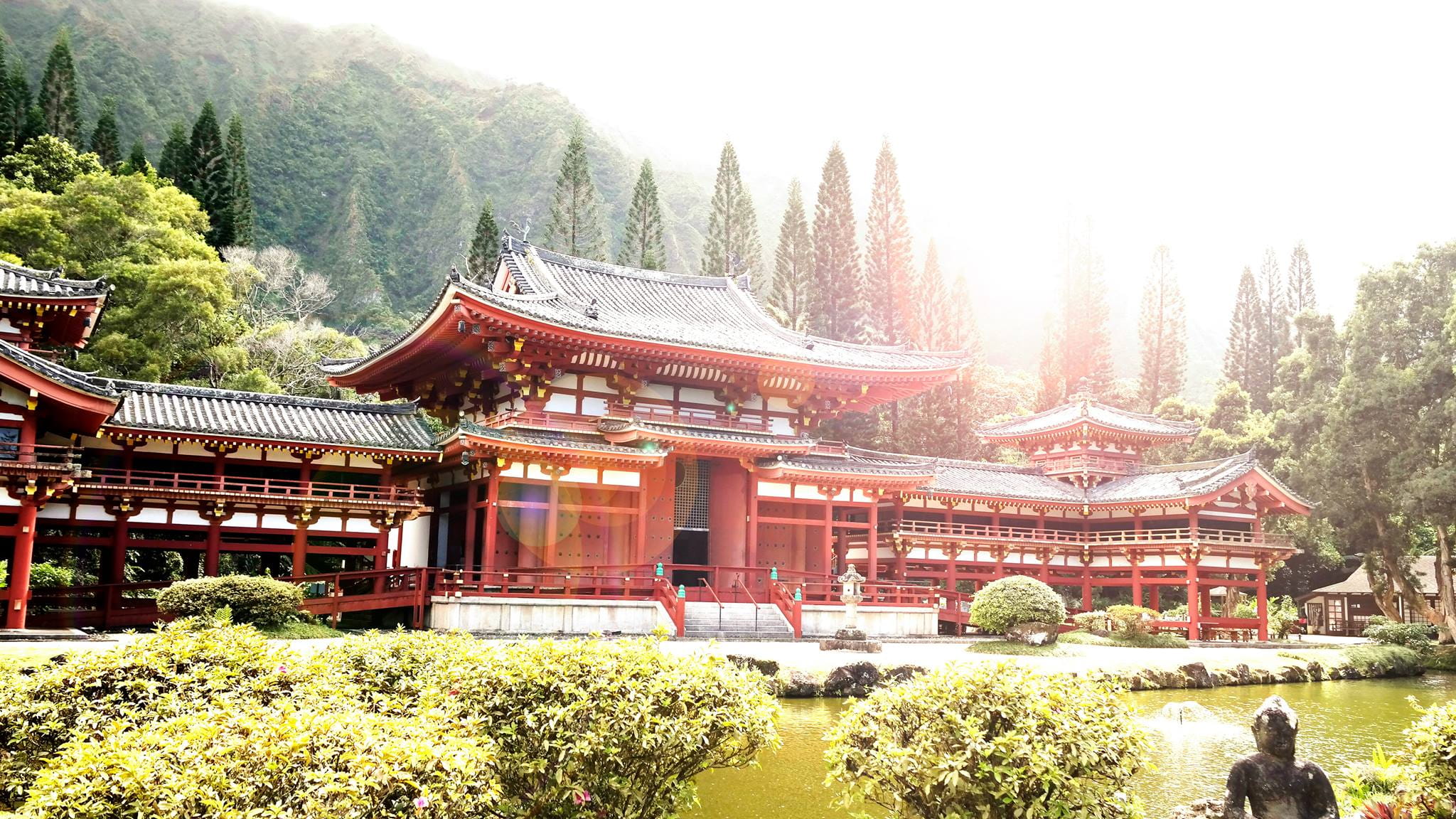 architecture, nature, trees, travel, place of worship, daytime, pagoda, history, building, religion, near, lake, spirituality, tree, growth, 1080P, china - East Asia, HD Wallpaper