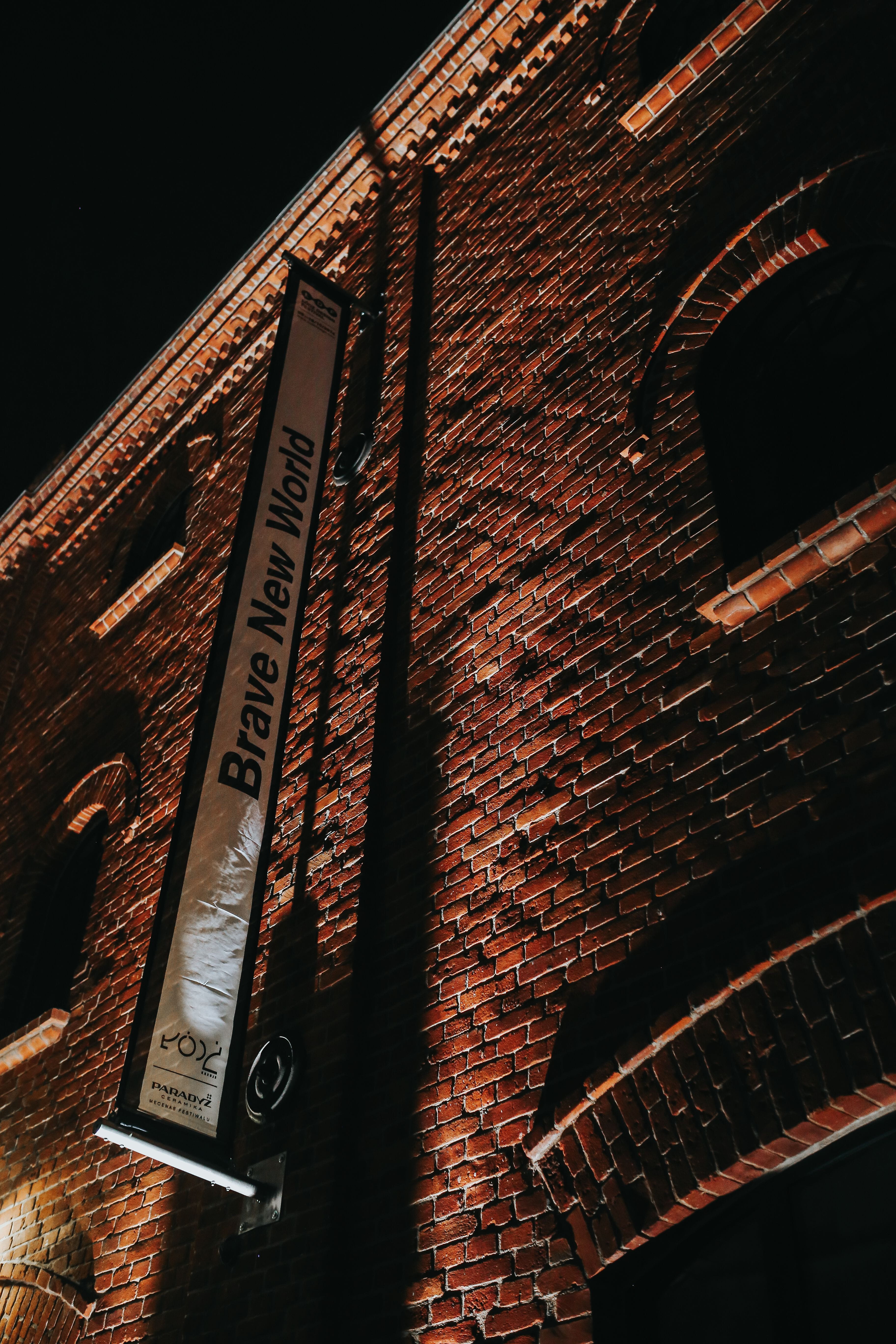 western script, night, built Structure, display, exhibition, building, information, old, script, text, neon, Light, shade, new York City, low angle view, Phone HD Wallpaper