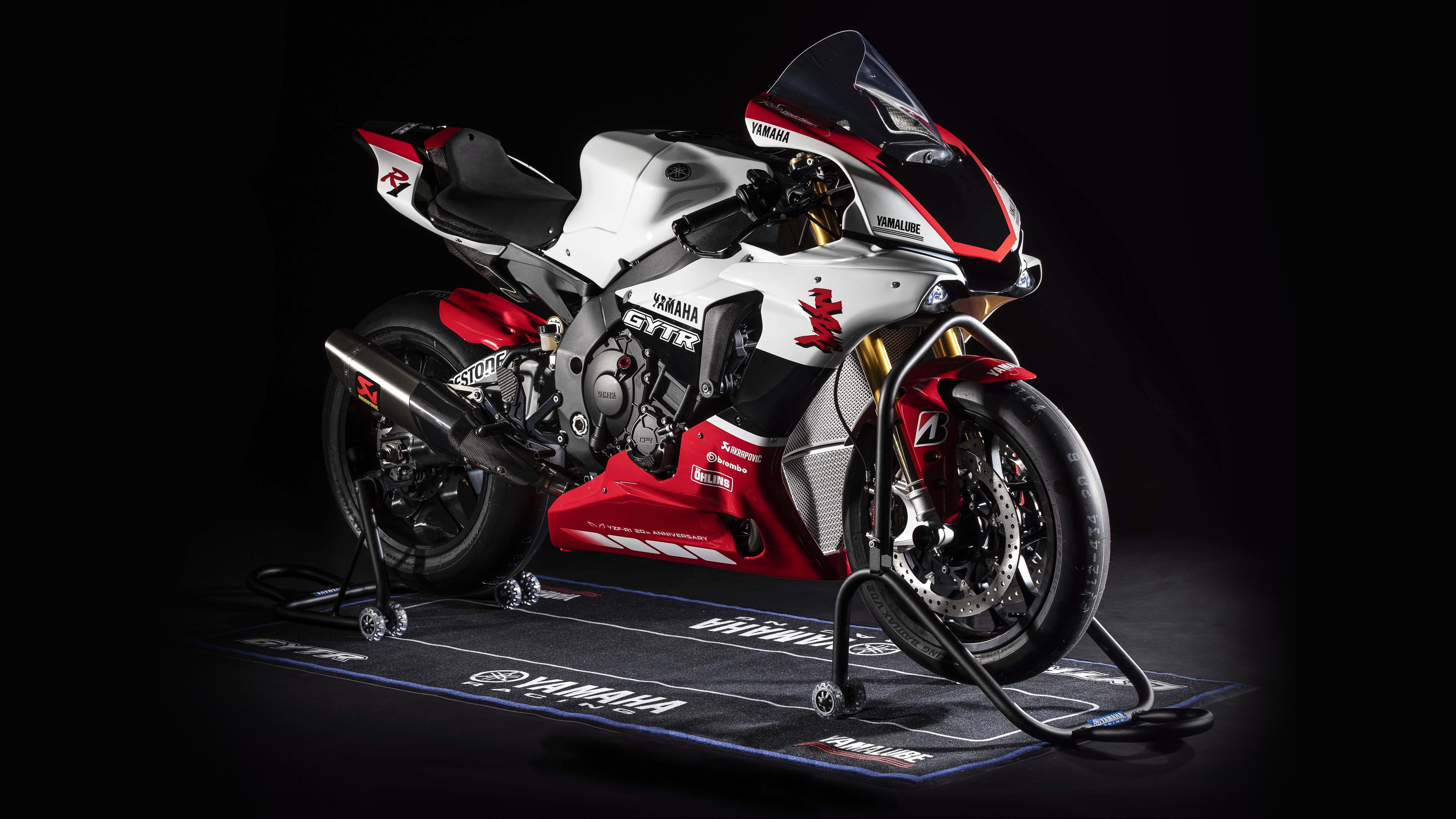 2019, motorcycle, YZF-R1, 5K, Yamaha, bike, GYTR, HD Wallpaper