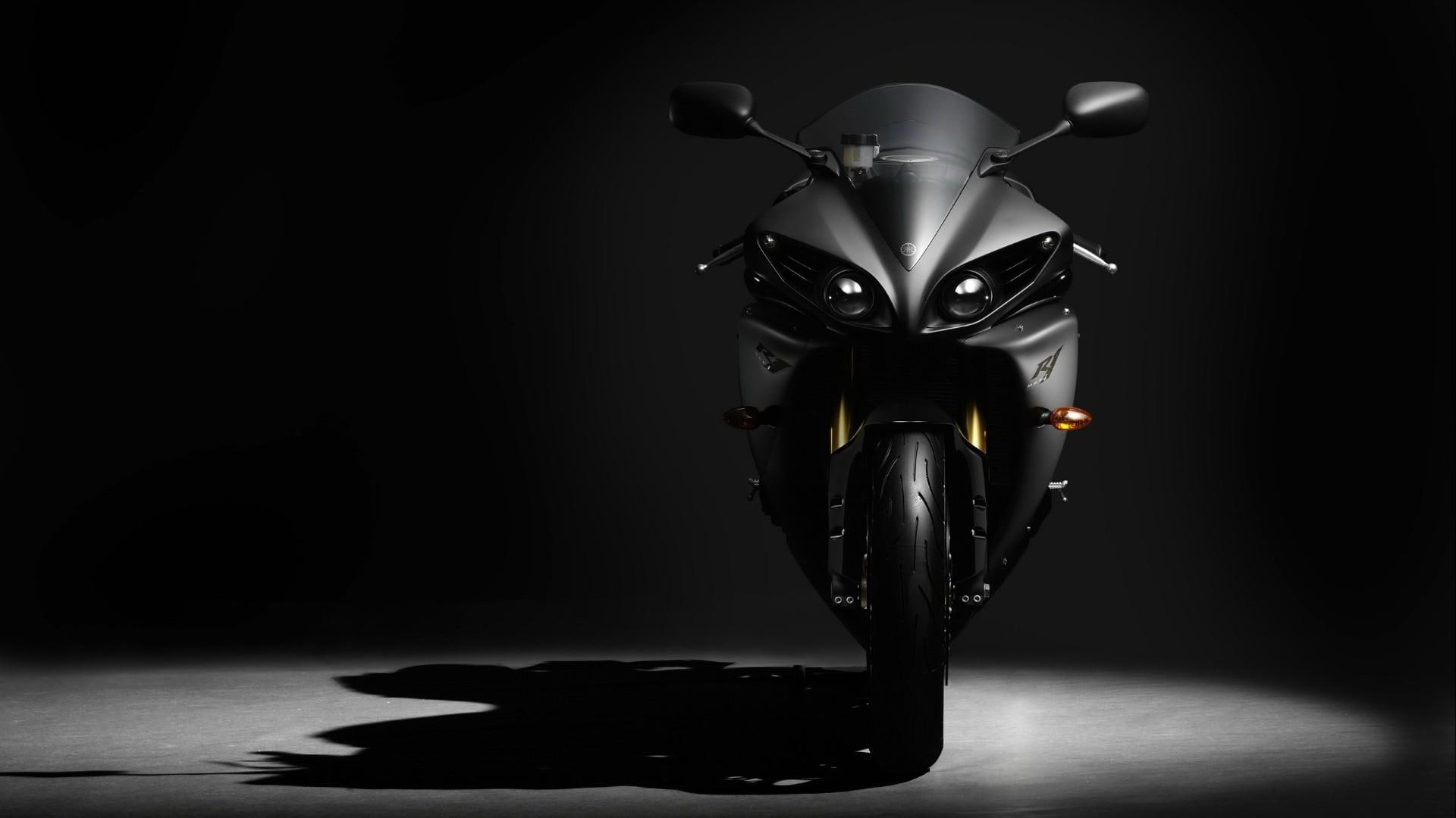 botorbike, yamaha r1, black, 1080P, sport, yamaha, HD Wallpaper