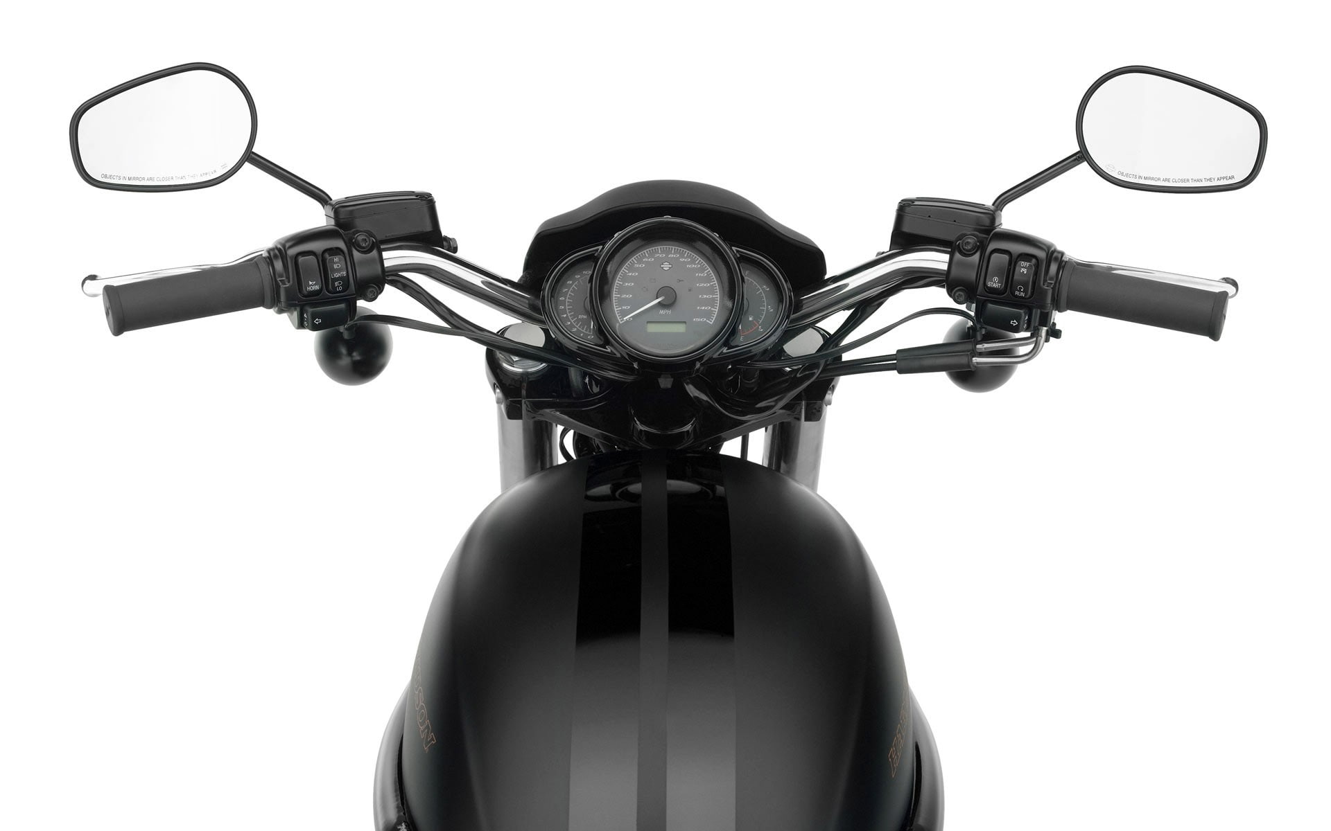 black color, transportation, studio shot, still life, 1080P, single object, no people, close-up, cut out, handlebar, handle, low angle view, white background, HD Wallpaper