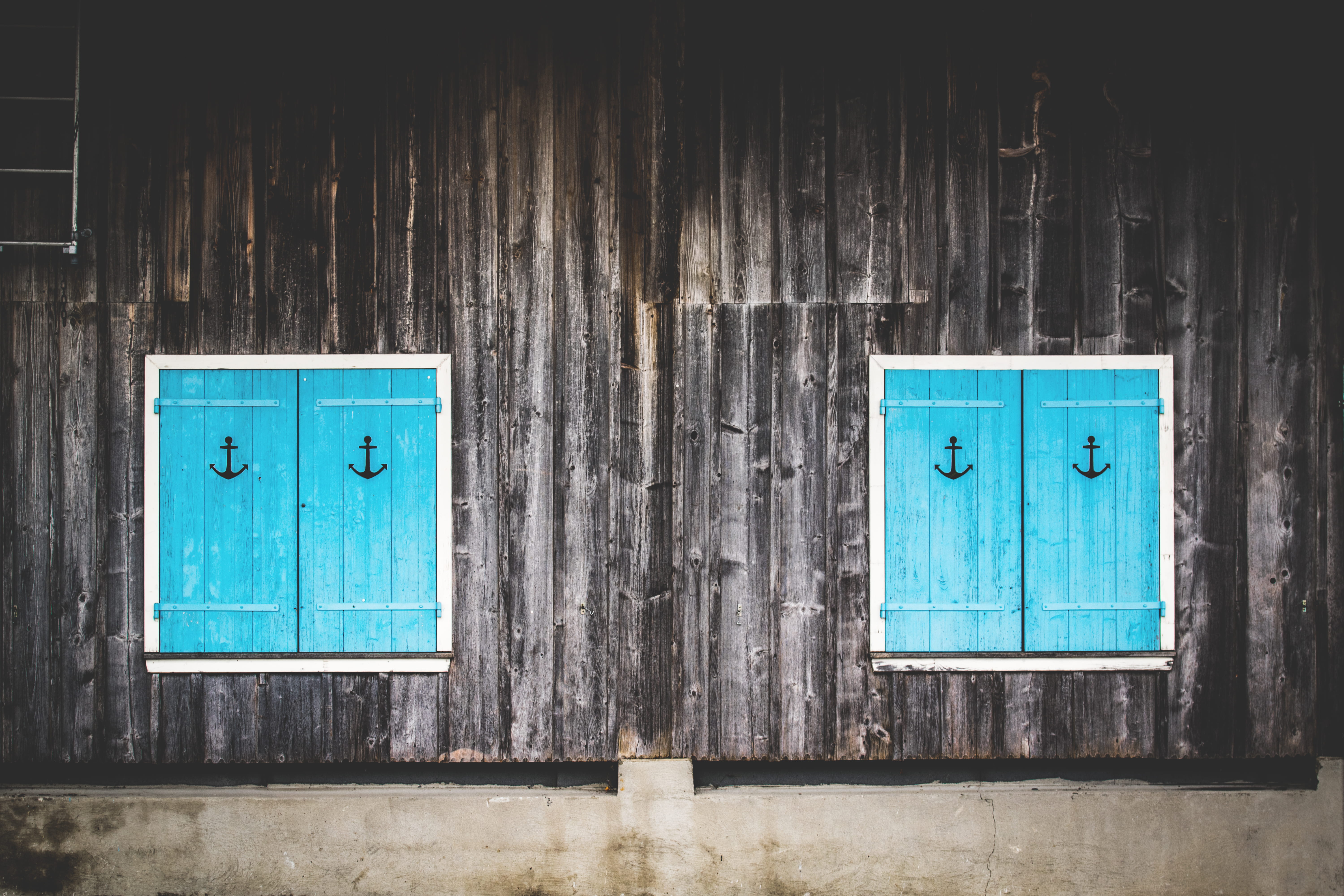close-up, built structure, exterior, household equipment, shape, rustic, dirty, turquoise, color, door, concrete, design, hanging, day, wall - building feature, HD Wallpaper