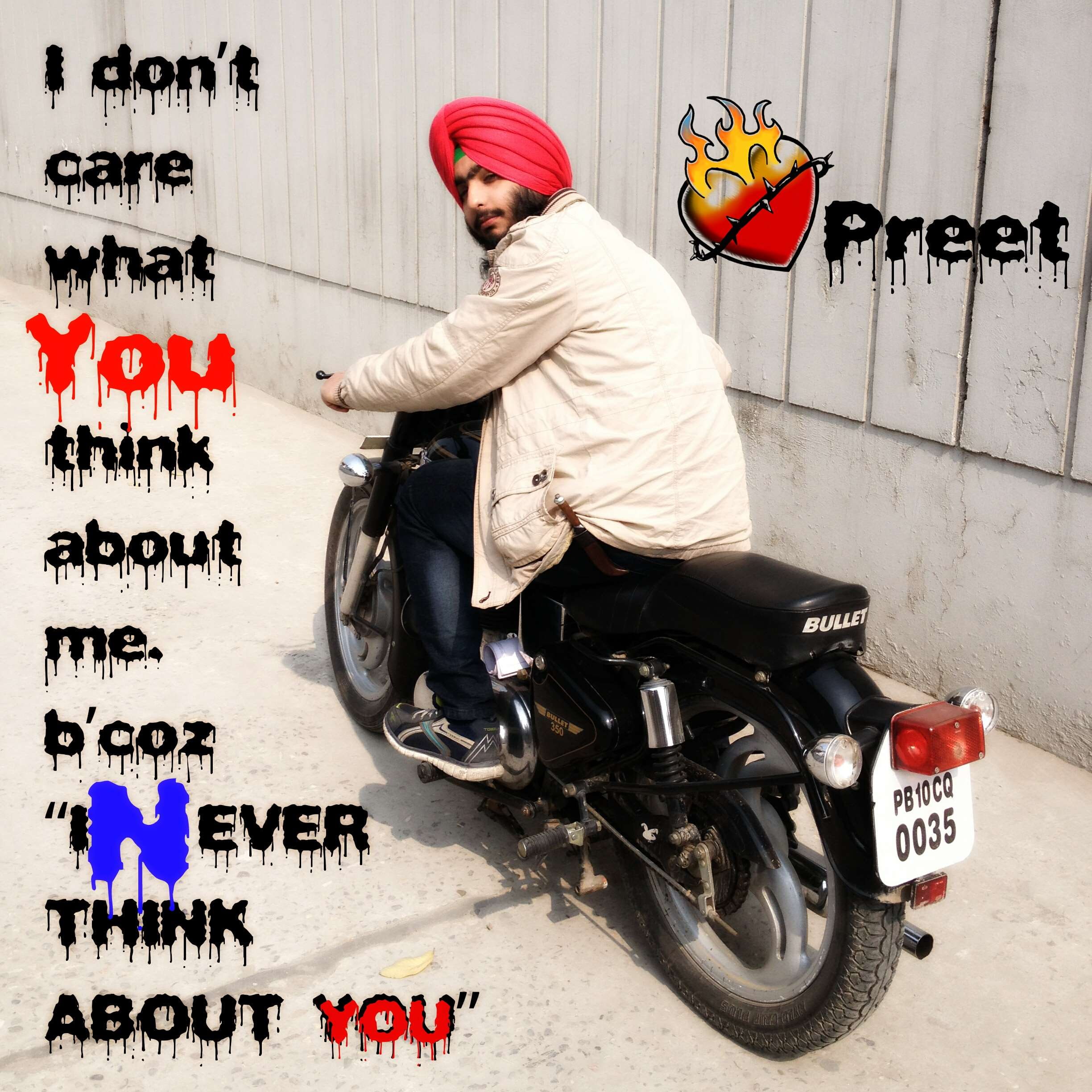 transportation, bike, 0035, royalness, hd, sardaari, leisure activity, text, architecture, love, sardar, real people, city, mere22dabullet, sitting, one person, Phone HD Wallpaper
