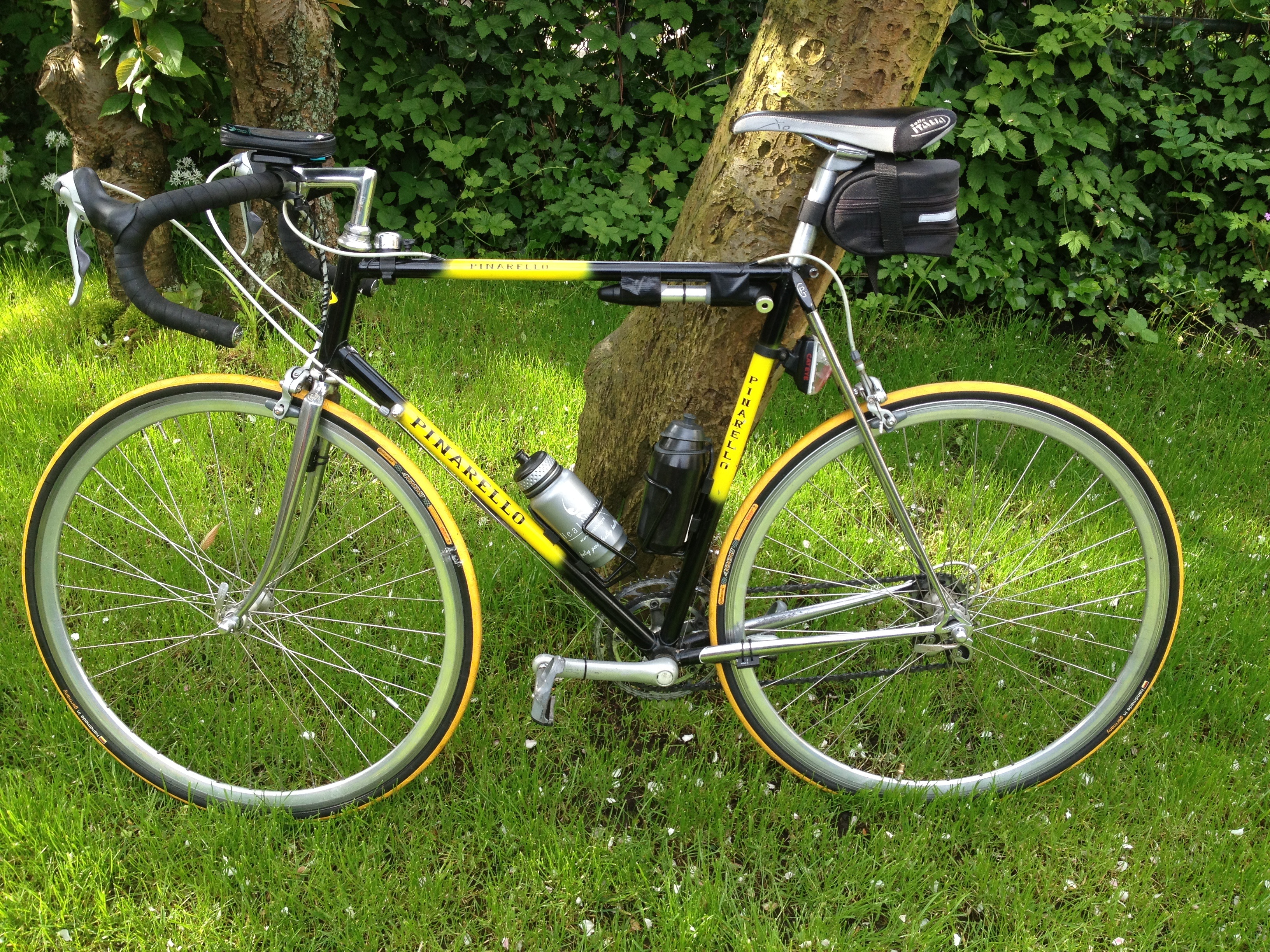 nature, tire, travel, plant, bicycle, grass, mode of transportation, green color, stationary, no people, outdoors, day, 2K, racing bike, bike, pinarello, HD Wallpaper