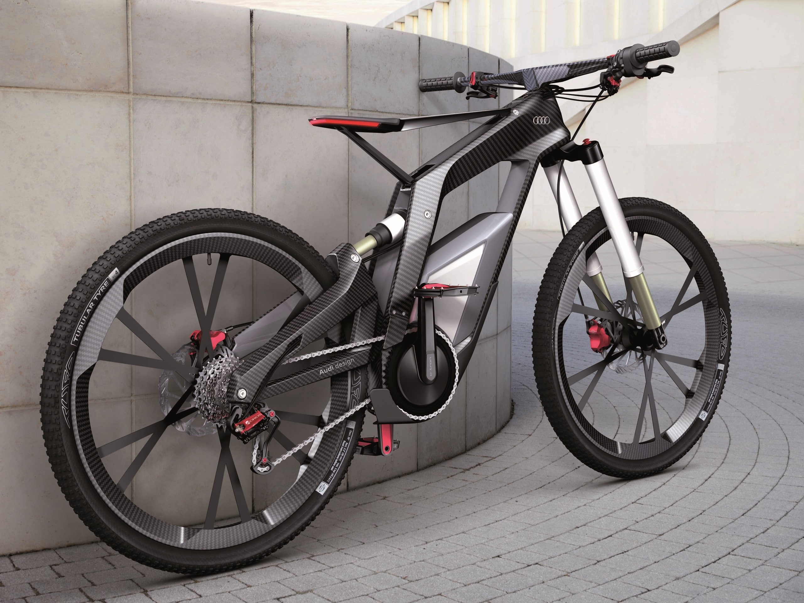 Bicycle, Audi, 2K, Black, HD Wallpaper