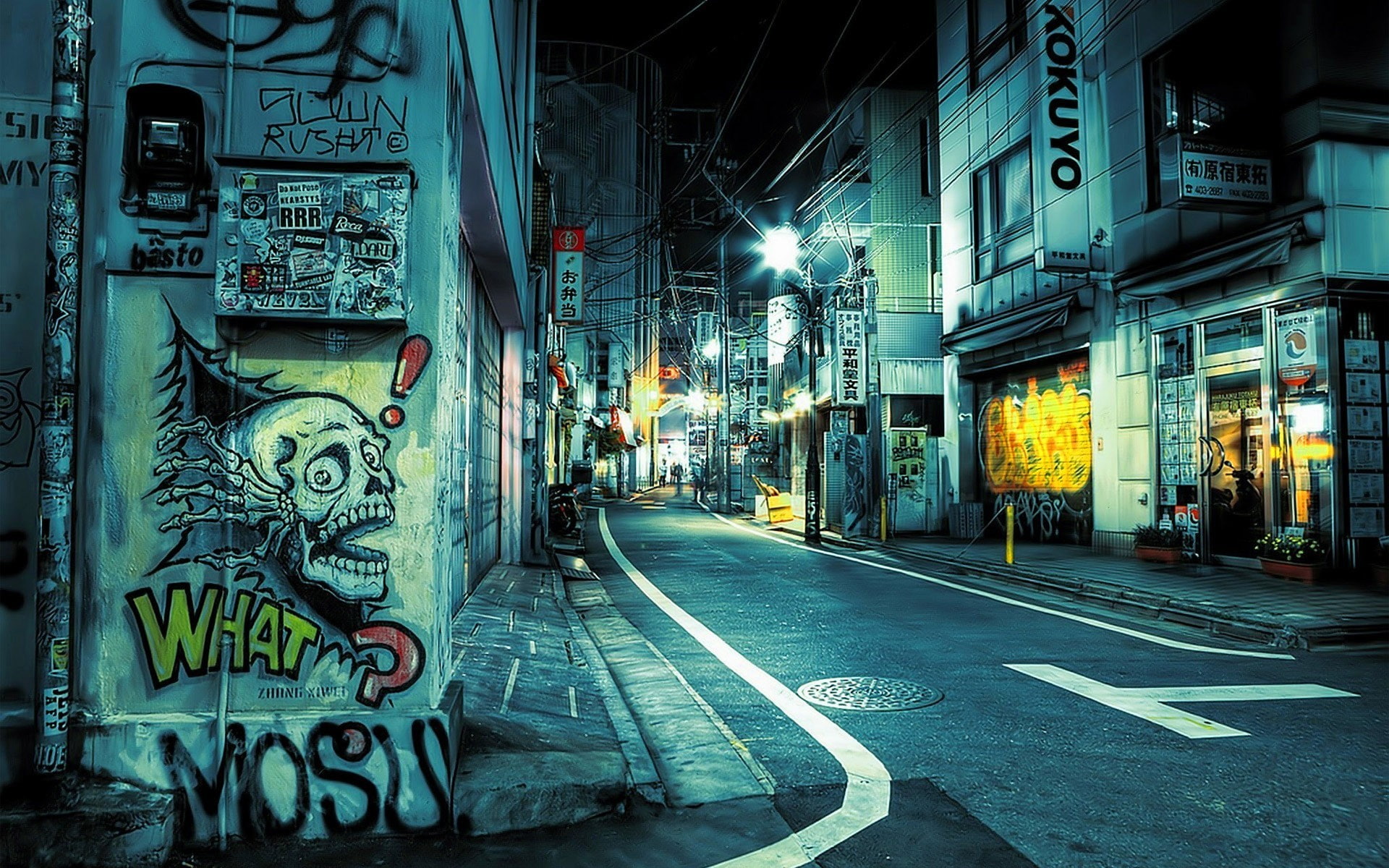 building exterior, World, no people, text, street light, Japan, road, Asia, marking, transportation, Tokyo, illuminated, direction, communication, asphalt, HD Wallpaper