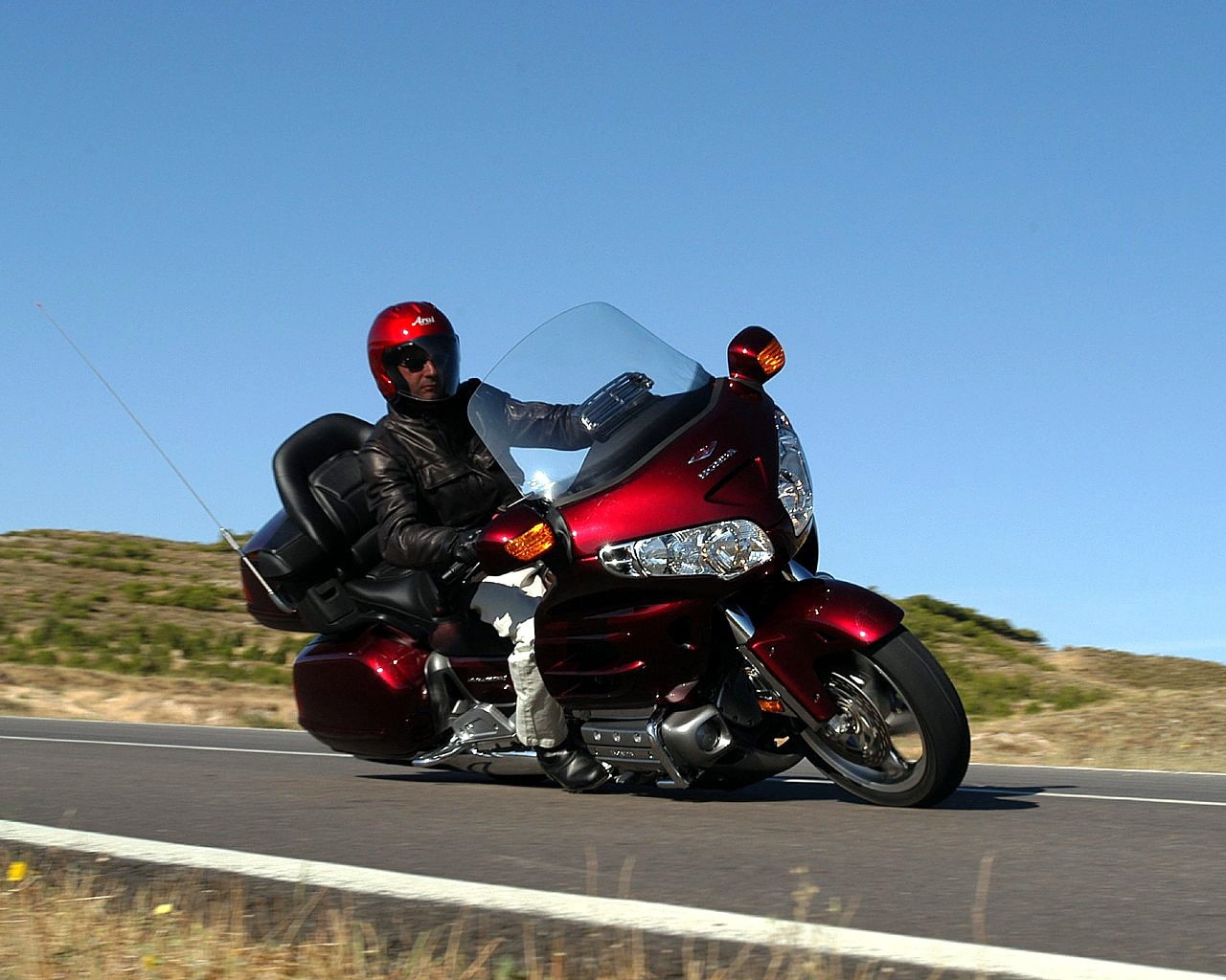 honda, motorcycle, 720P, 1280x1024, honda goldwing, motorcycling, road, goldwing, cool, HD Wallpaper