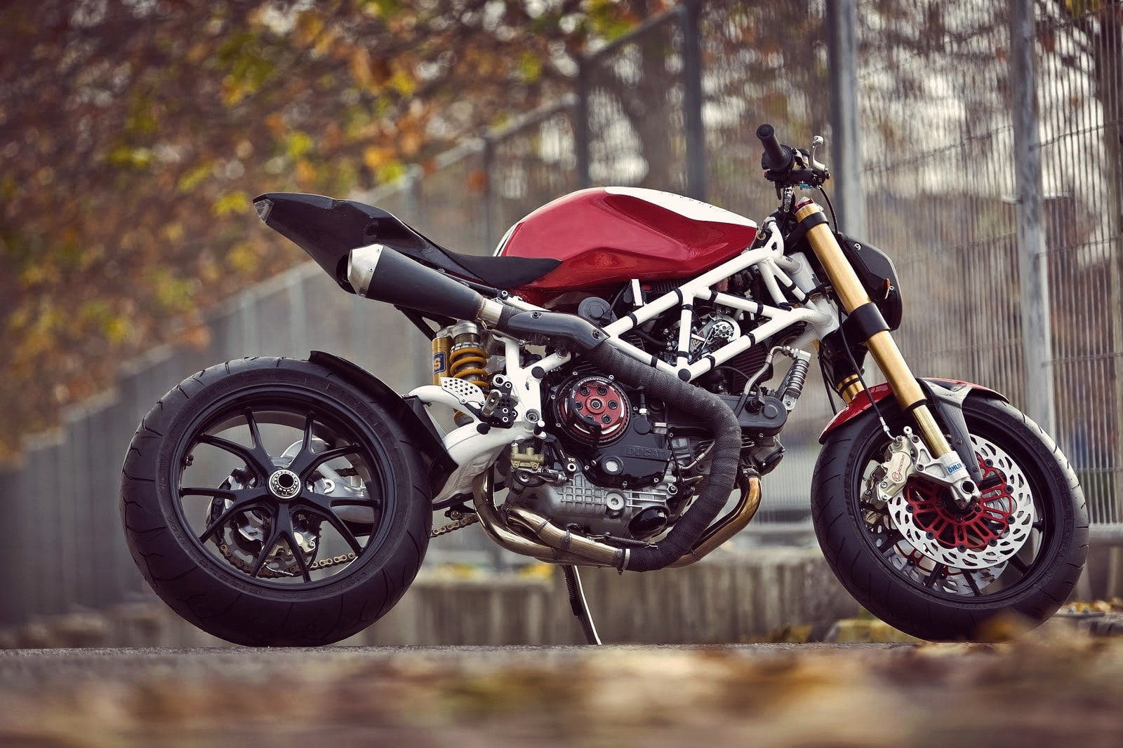 motorcycles, bokeh, ducati, monster, 720P, ducati monster, HD Wallpaper
