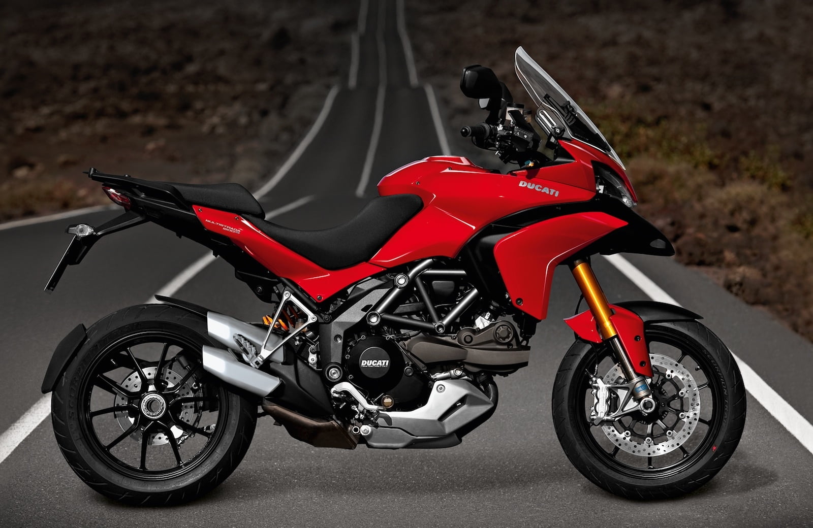 outdoors, 2011, mode of transportation, multistrada, transportation, sports helmet, red, motorsport, touring, focus on foreground, s, land vehicle, toy, HD Wallpaper