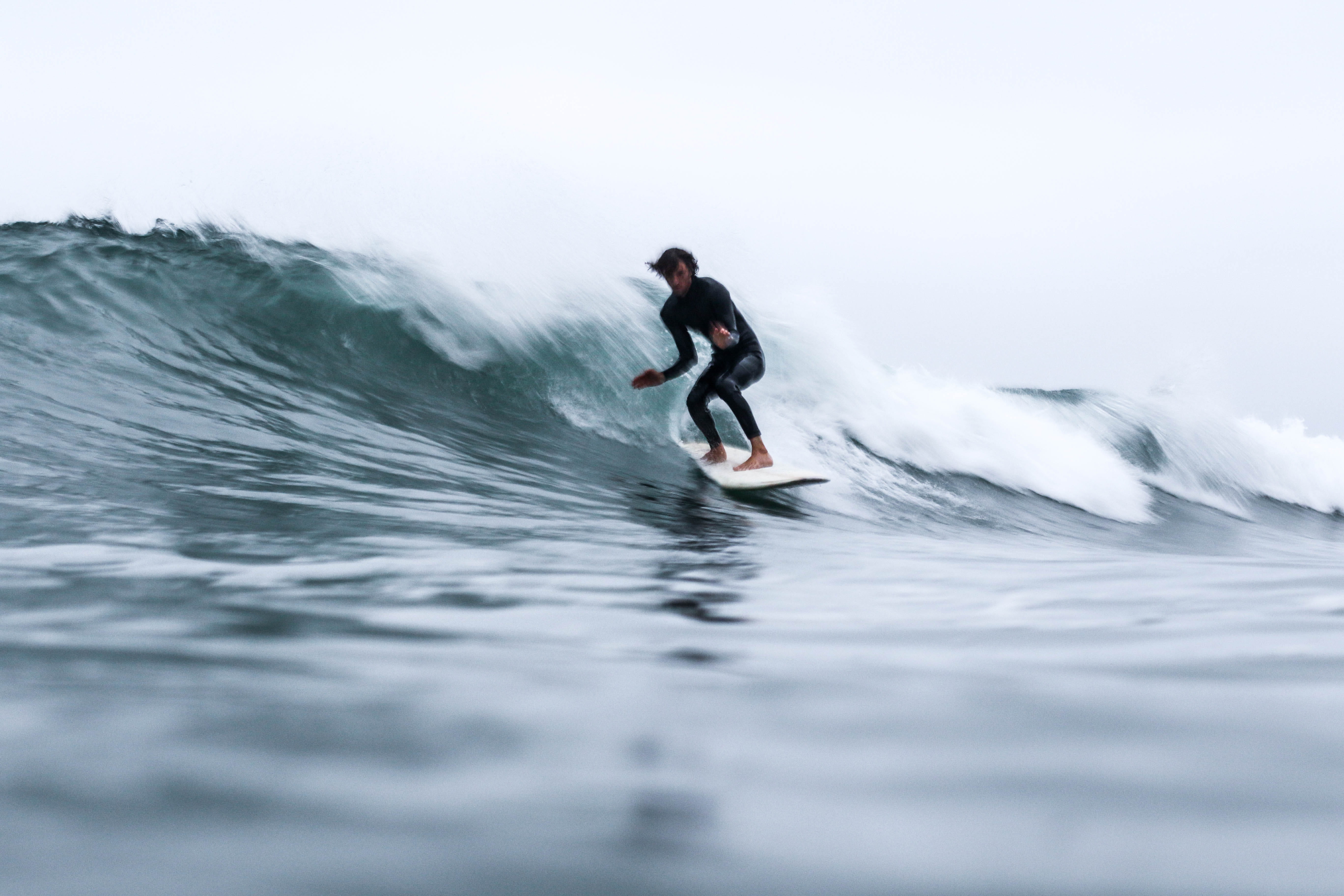 dark, black, sea, skill, day, sport, speed, man, exposure, wet, people, water Sport, suit, surfboard, wet suit, aquatic sport, time, outdoors, one Person, HD Wallpaper