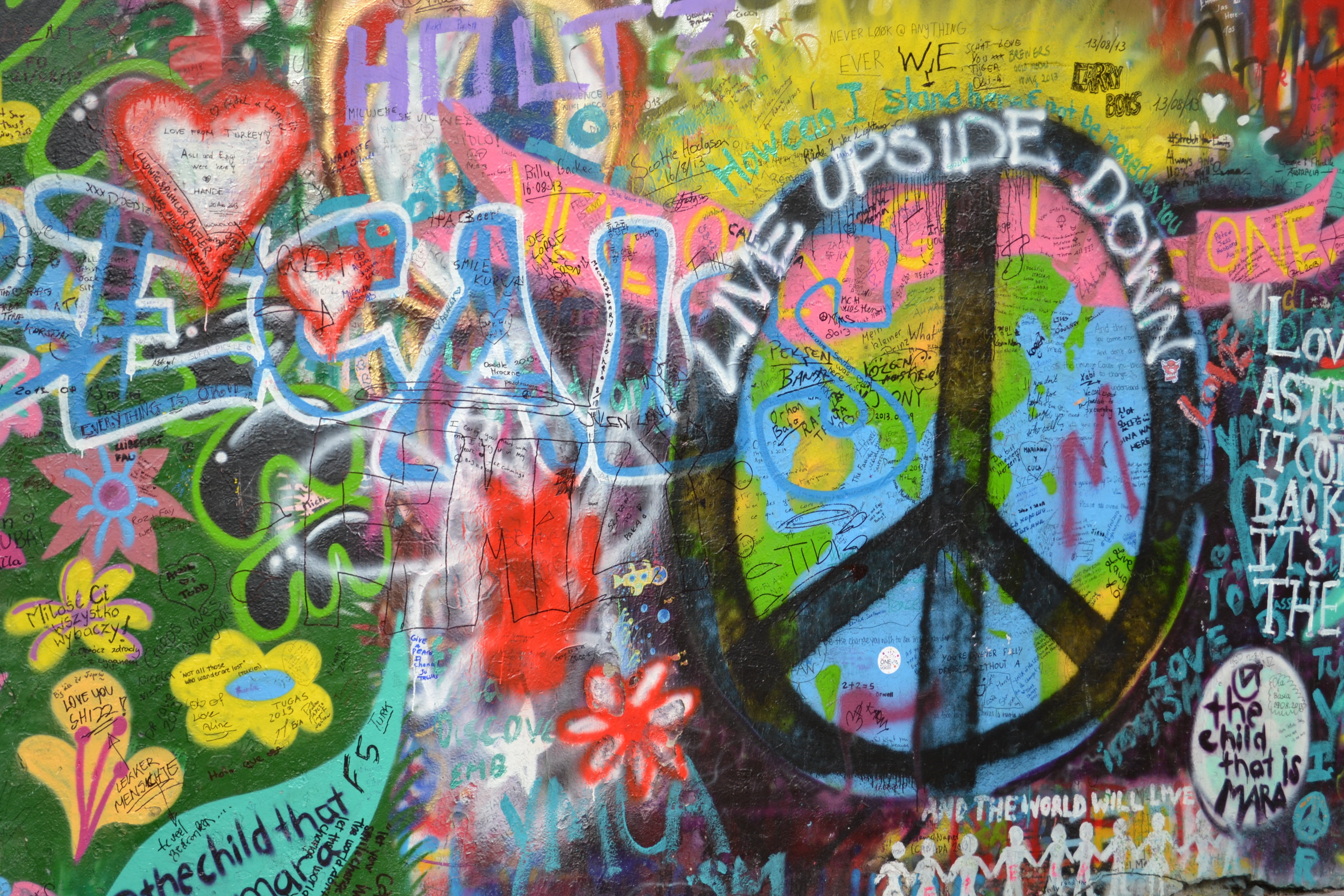 prague, color, wall - building feature, close-up, 4K, architecture, sign, drawing, street art, urban, creative, no people, design, art and craft, text, HD Wallpaper