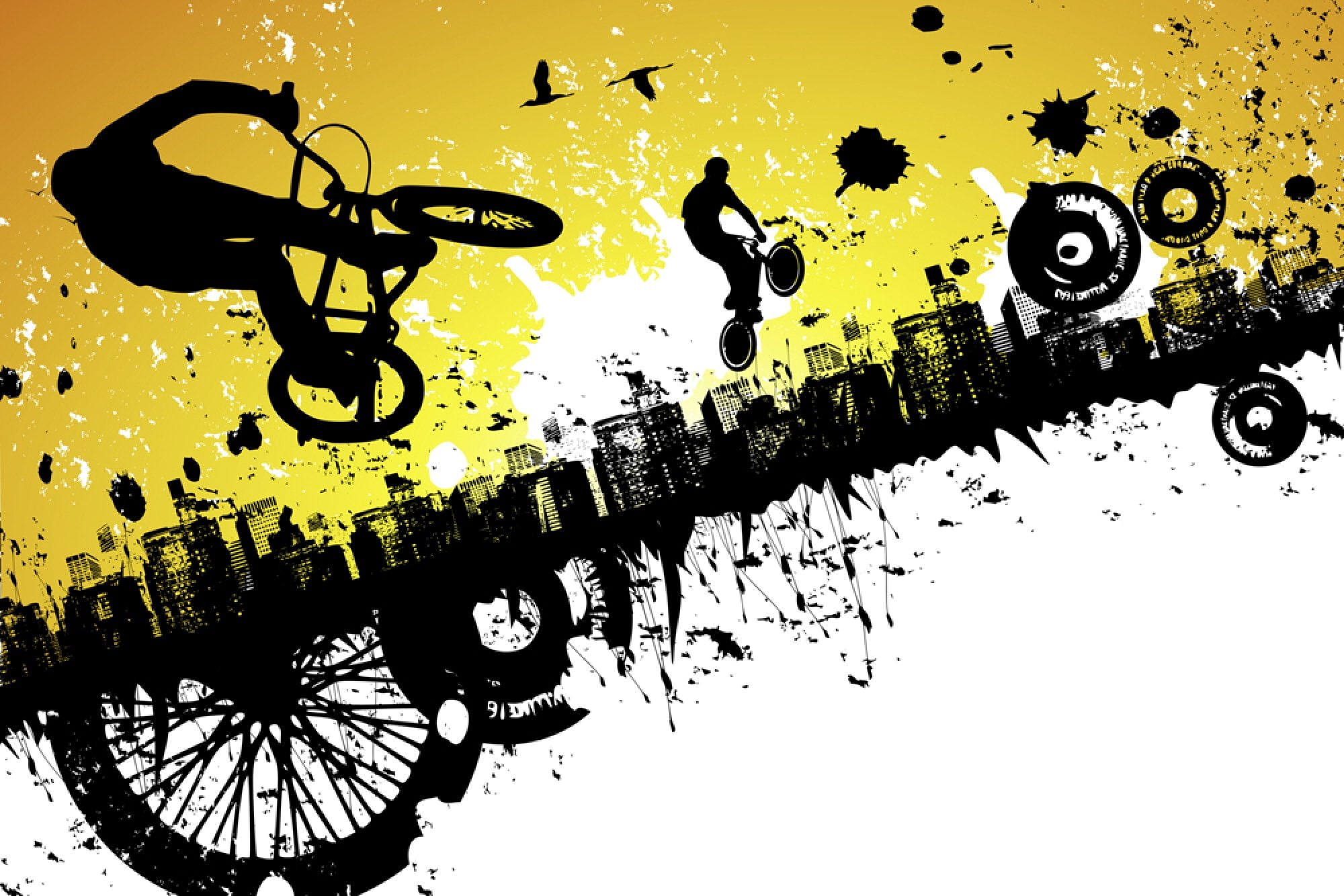 bicycle, 1080P, bmx, bike, logo, HD Wallpaper