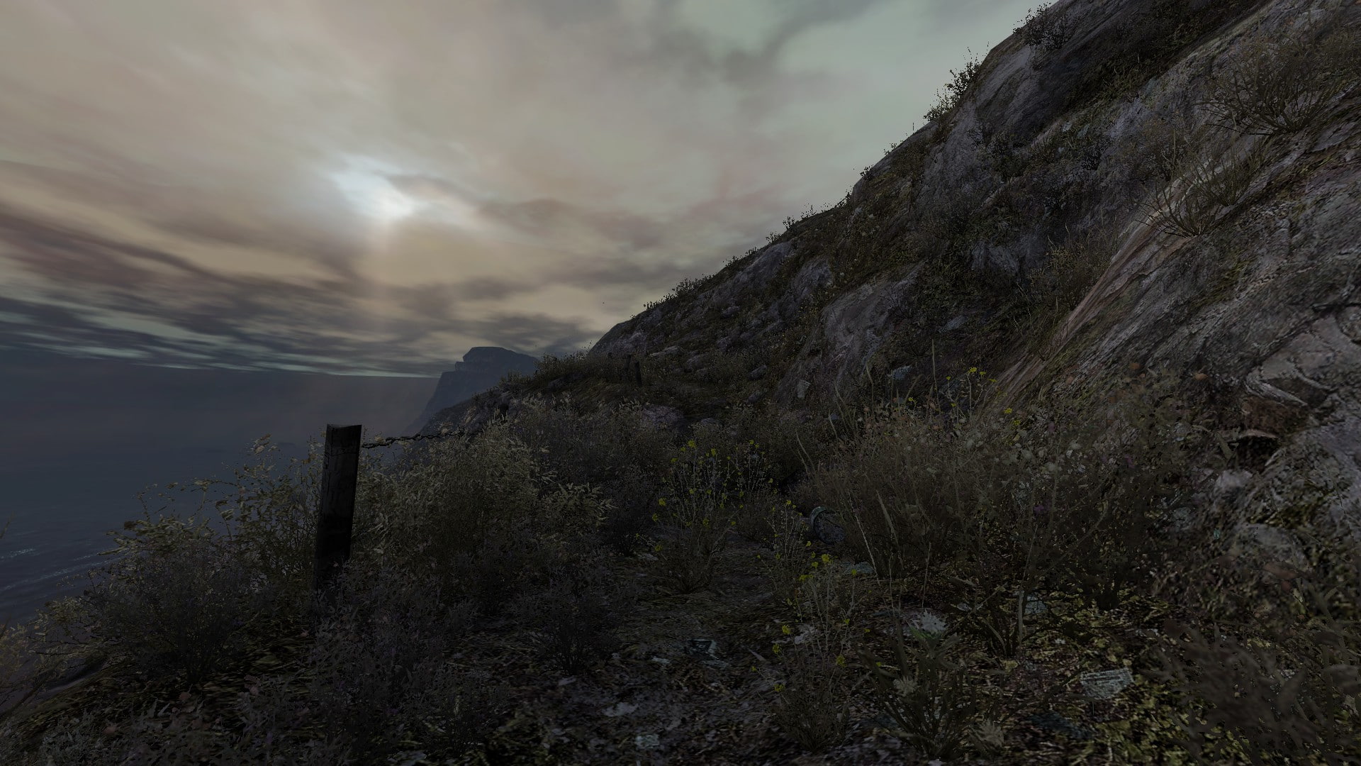 mountain, cloud - sky, non-urban scene, land, nature, outdoors, Dear Esther, video games, growth, tree, Source Engine, rock, environment, rock - object, HD Wallpaper
