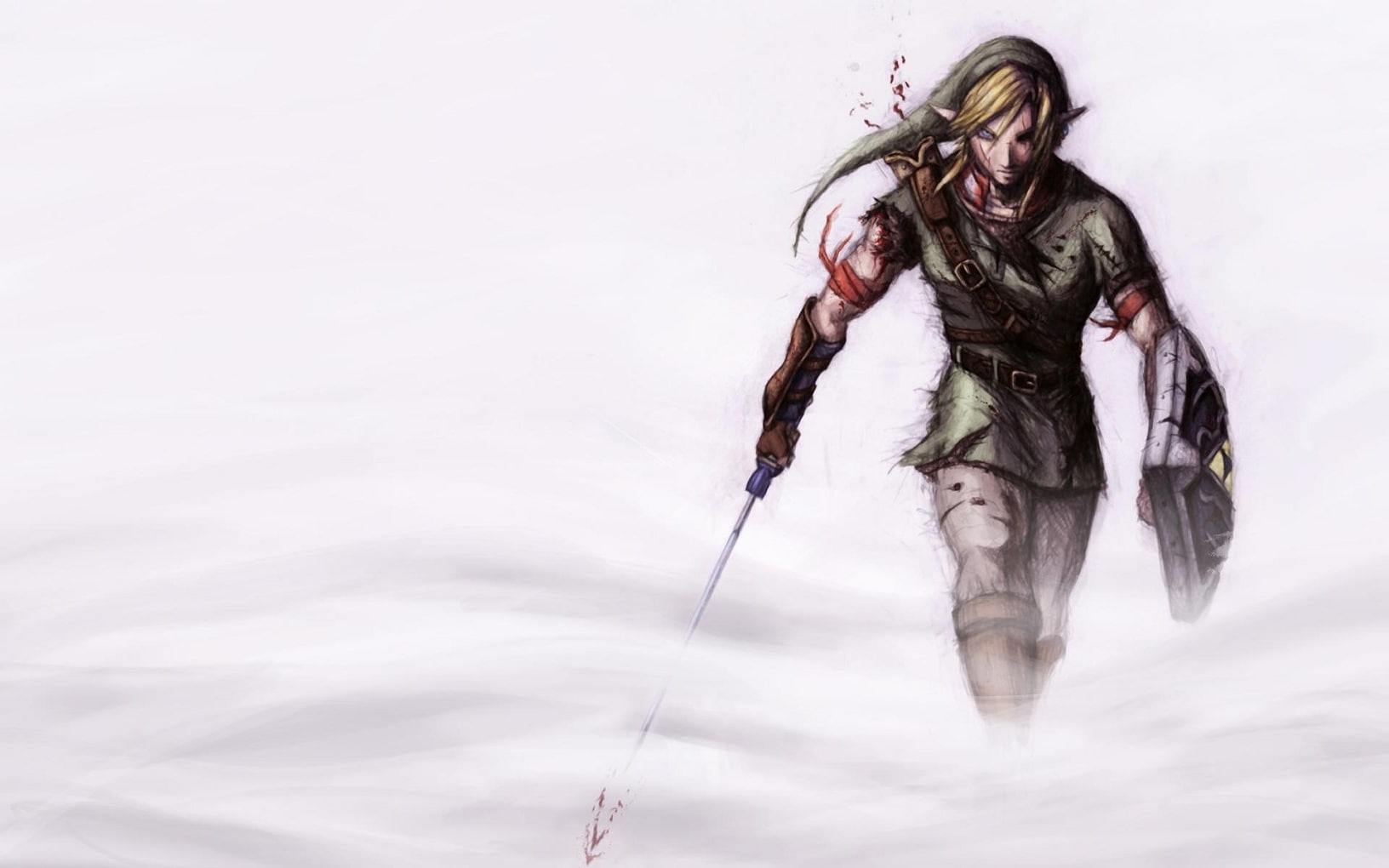 x, 720P, games, art, video, badass, hd, blood, legend, Link, zelda, HD Wallpaper