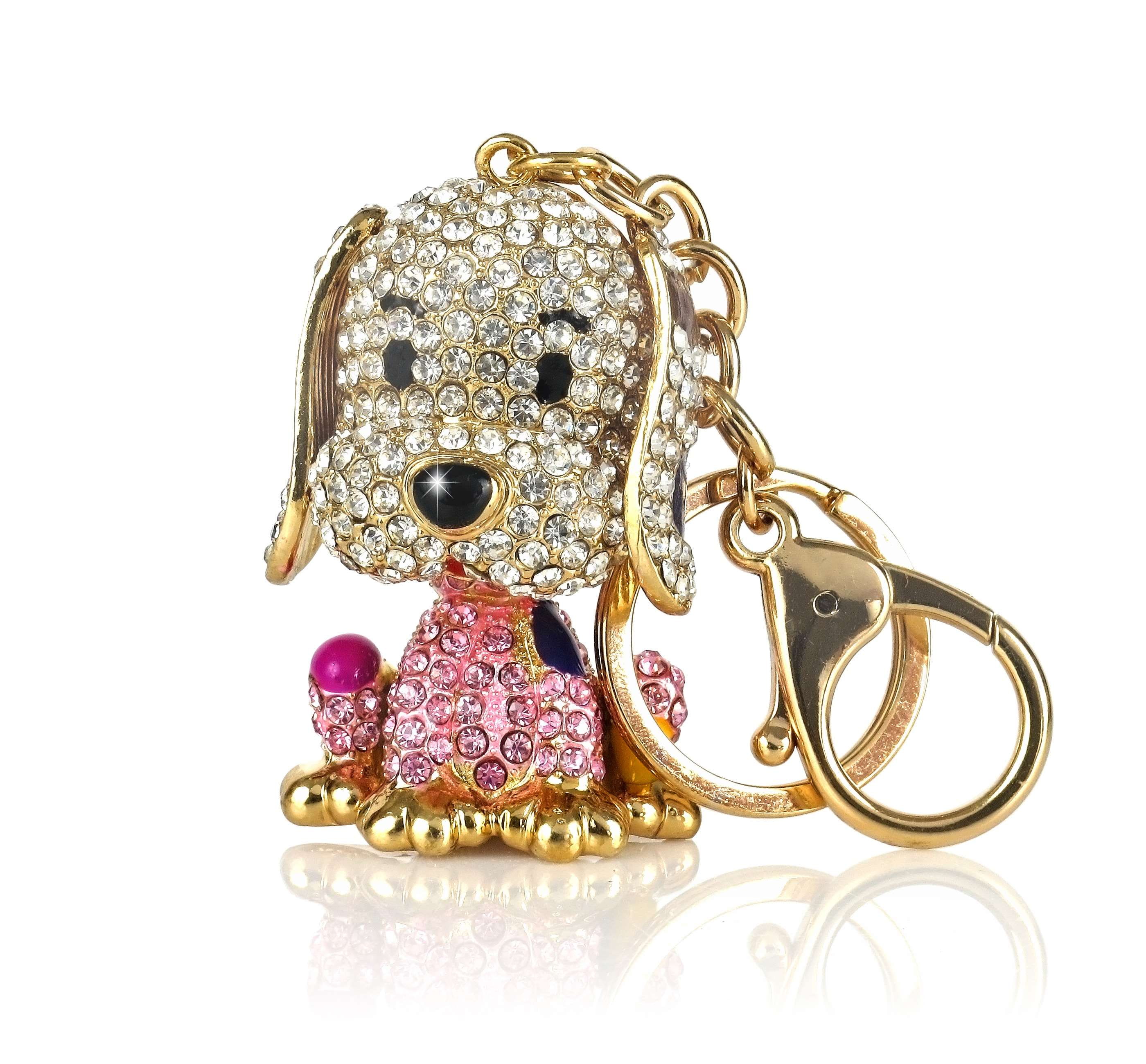 luxury, key ring pendant, doggy, indoors, gold, studio shot, key ring, metal, jewelry, human representation, white background, single object, cut out, personal accessory, HD Wallpaper