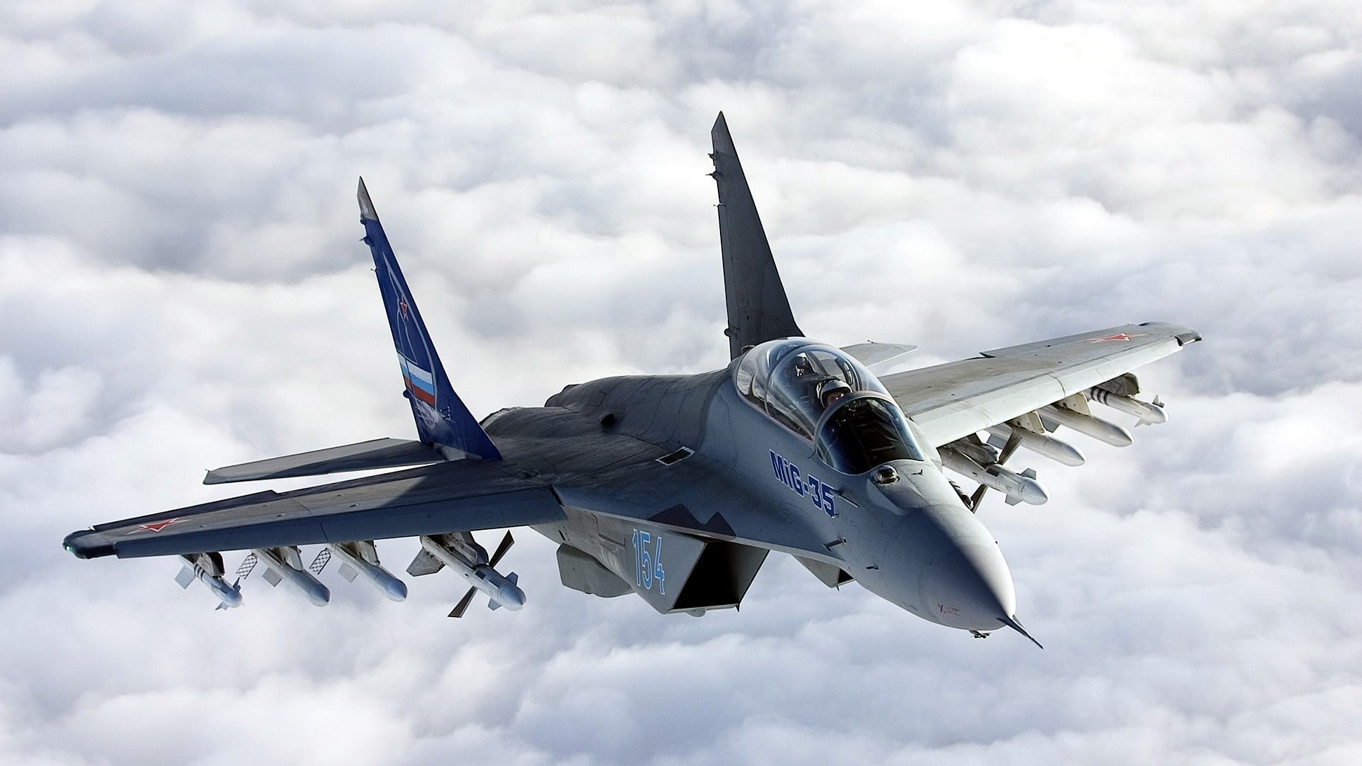 MiG - 35 Fulcrum F, mode of Transport, engine, fighter Plane, nature, military, MiG, explosive, day, power, technology, flying, cloud - Sky, above, aerospace Industry, HD Wallpaper