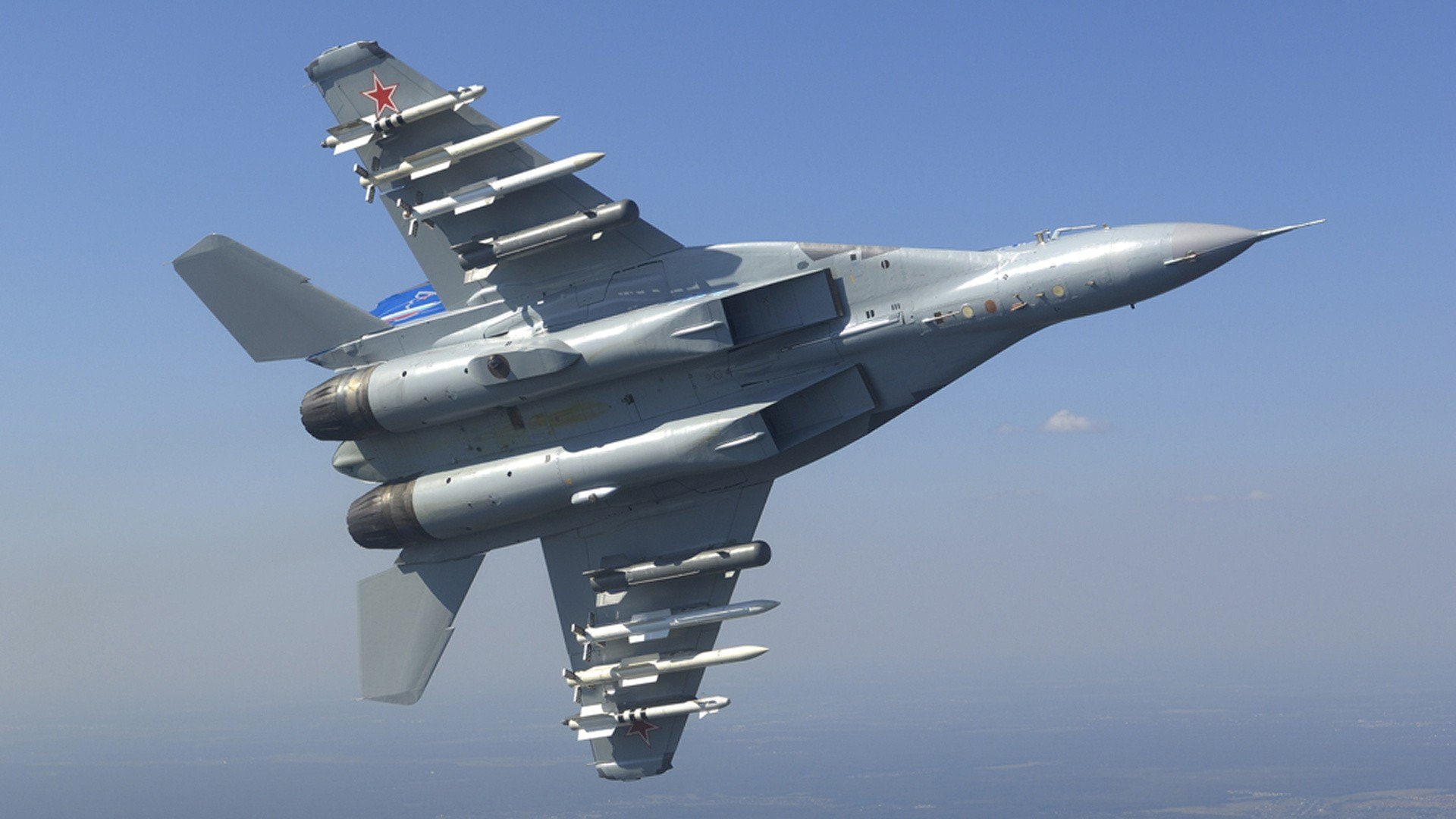 1080P, air, mikoyan gurevich, fulcrum f, russian, force, mig 35, aircraft, HD Wallpaper