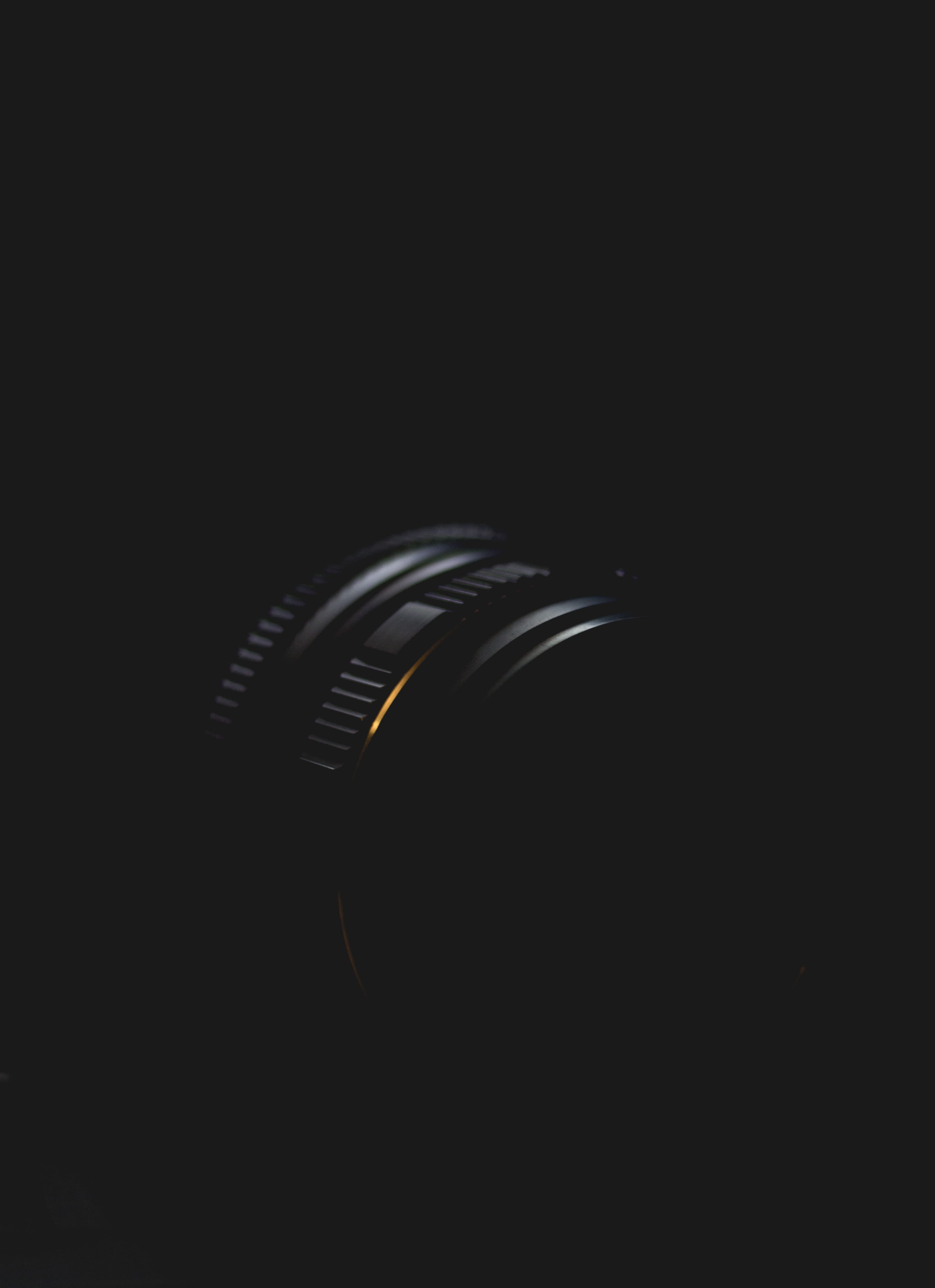 object, close-up, product, ring, contrast, minimalist, single object, copy space, black color, black background, 4K, camera lens, minimal, untitled, food and drink, Phone HD Wallpaper