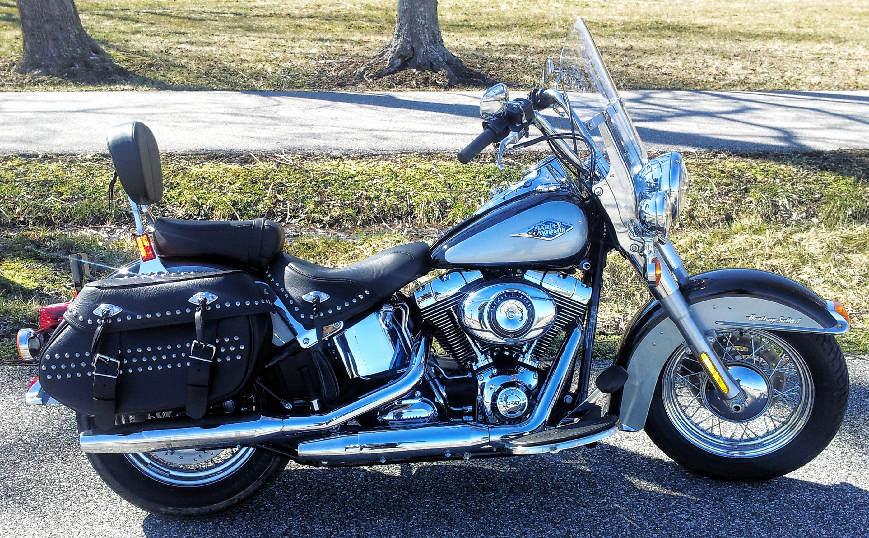 harley, hd, softail, motorcycles, heritage, harley davidson, davidson, 2K, x, art, HD Wallpaper