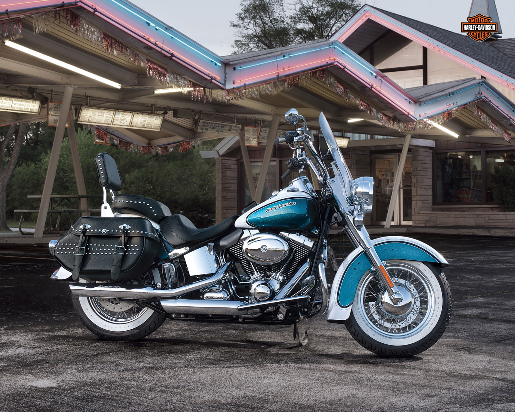 classic, flstc, harley, heritage, softail, davidson, 2013, 720P, HD Wallpaper